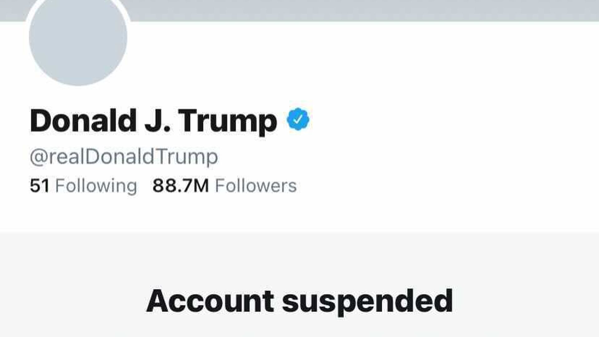 Twitter Bans President Trump Axios