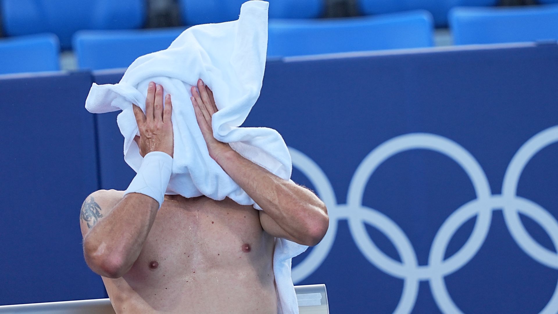 Tennis: Olympics, practice at Ariake Tennis Park.