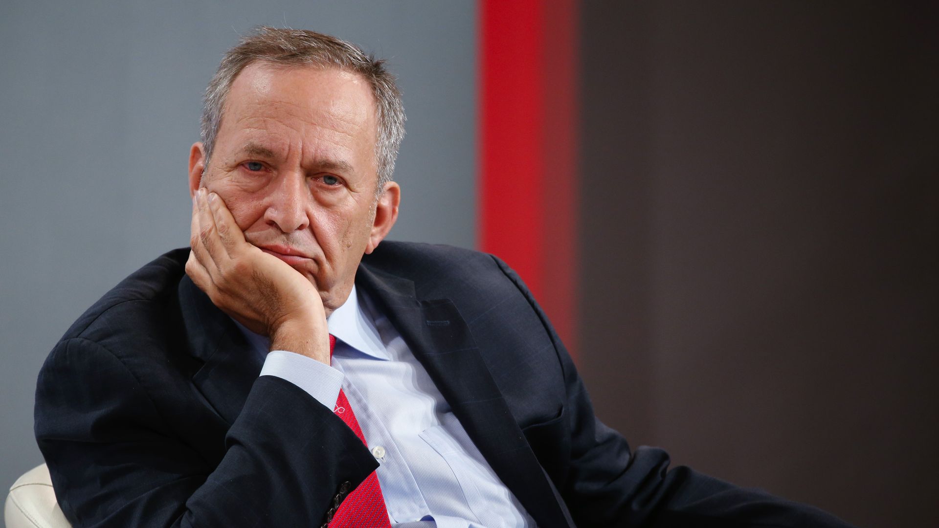 Larry" Summers, former U.S. treasury secretary, pauses during a session on day two of the World Economic Forum (WEF) in Davos, Switzerland, on Thursday, Jan. 22, 2015. 