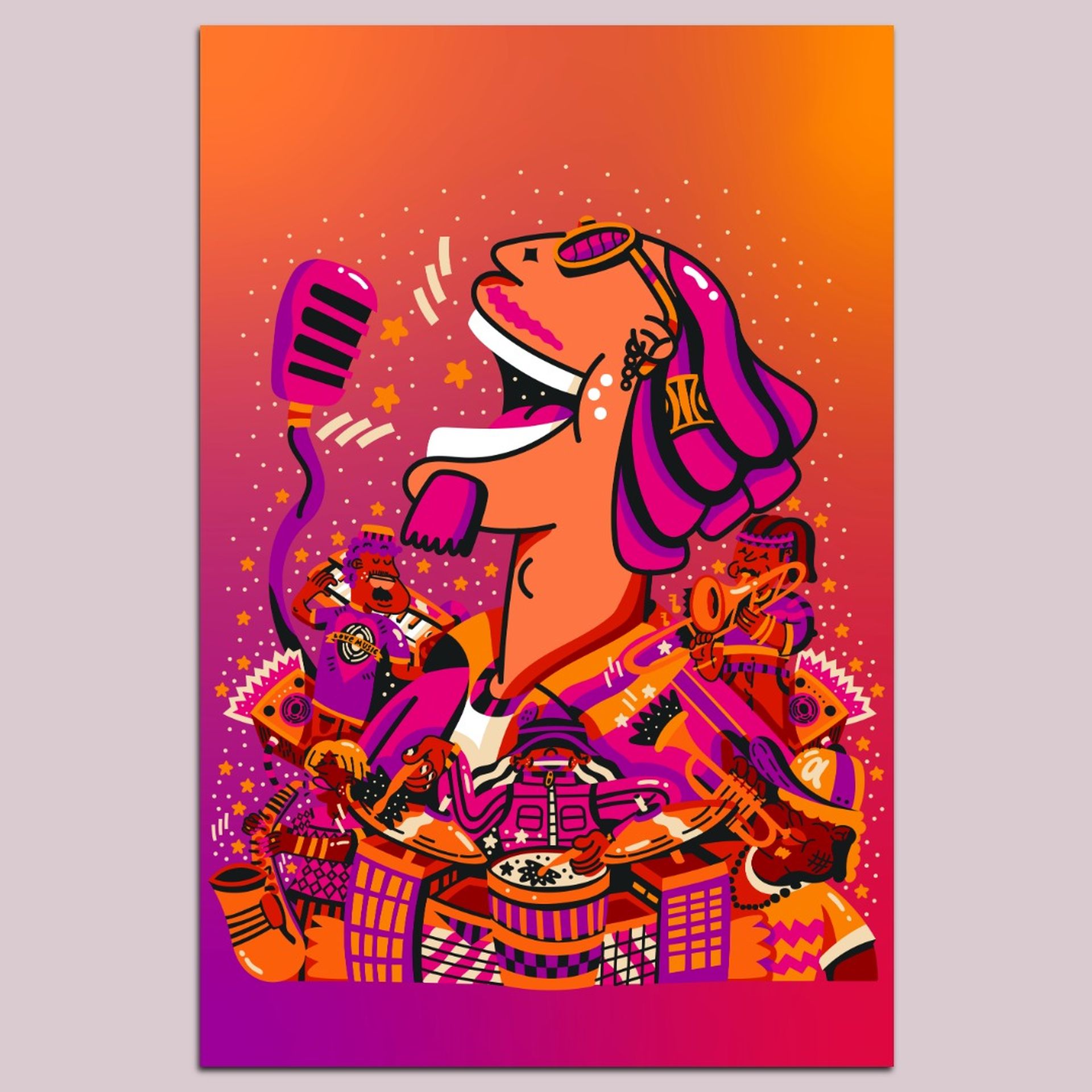 Pic du jour: Jazz Festival signature artwork unveiled - Axios Atlanta