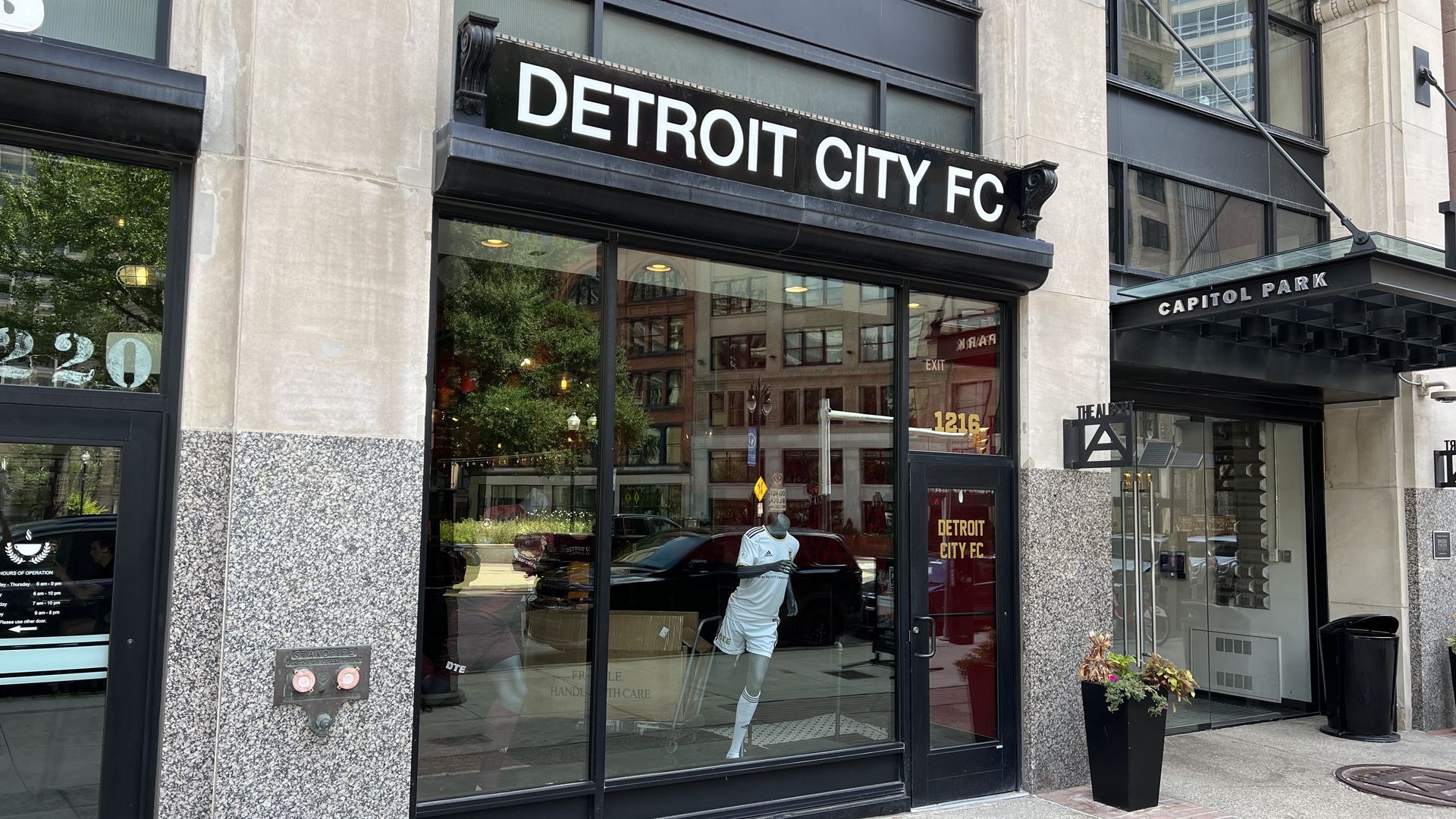 Detroit City FC store downtown