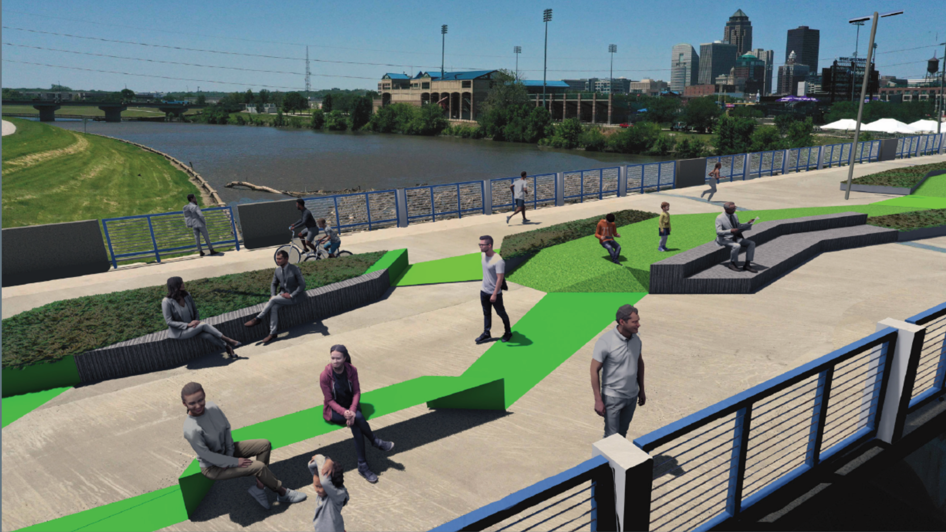 A rendering of the SW 1st Street bridge.