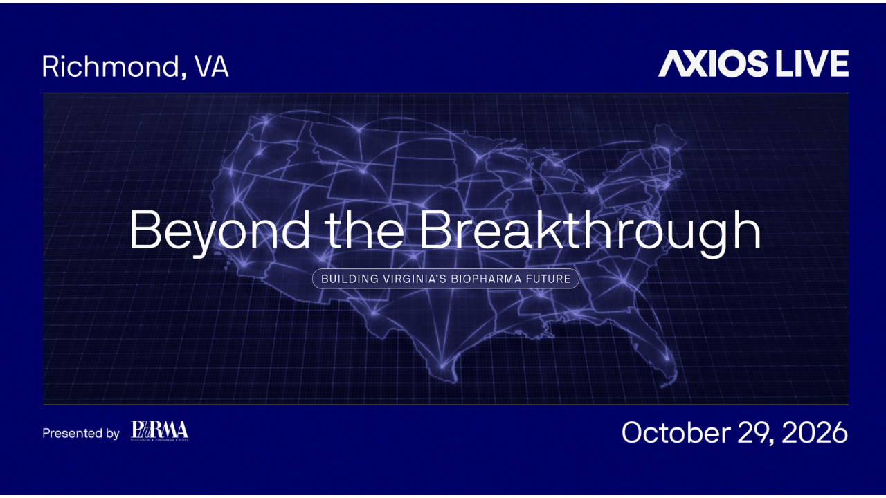 axios.com - Axios Events - WATCH: Conversations on Virginia's growing biopharma industry and manufacturing economy