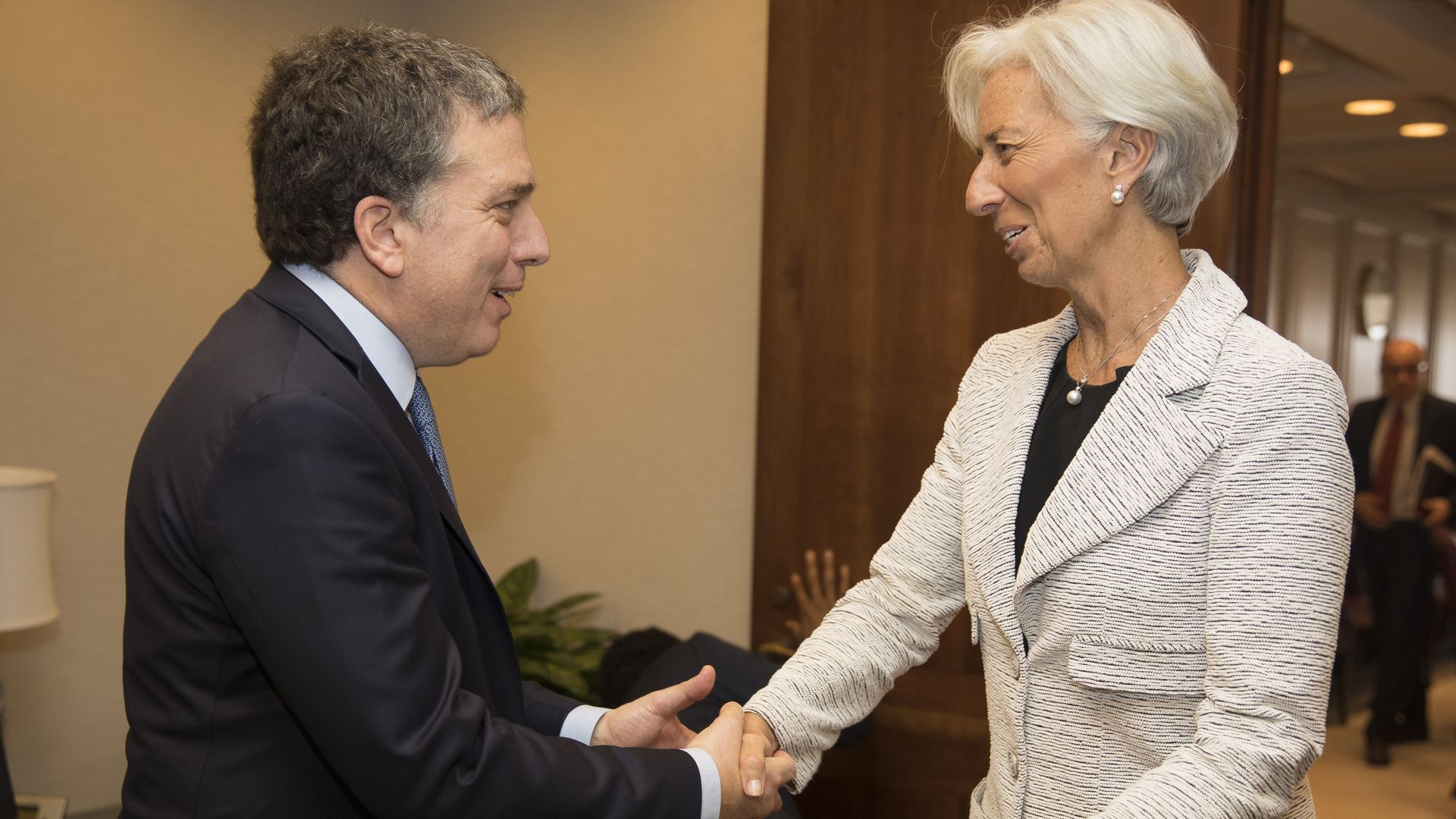 International Monetary Director Christine Lagarde meets Argentine Treasury Minister Nicolas Dujovne 