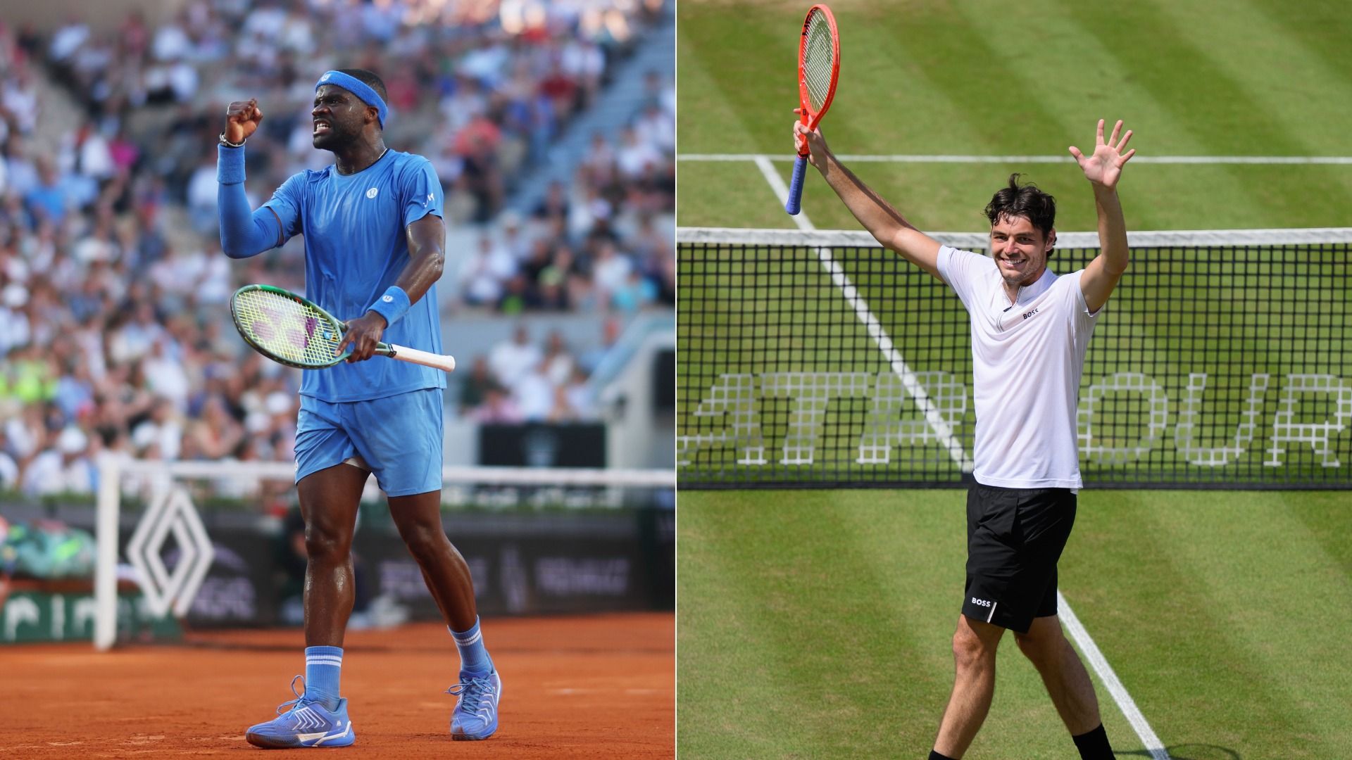 Frances Tiafoe (left) and Taylor Fritz will play each other in this year's Charlotte Invitational.