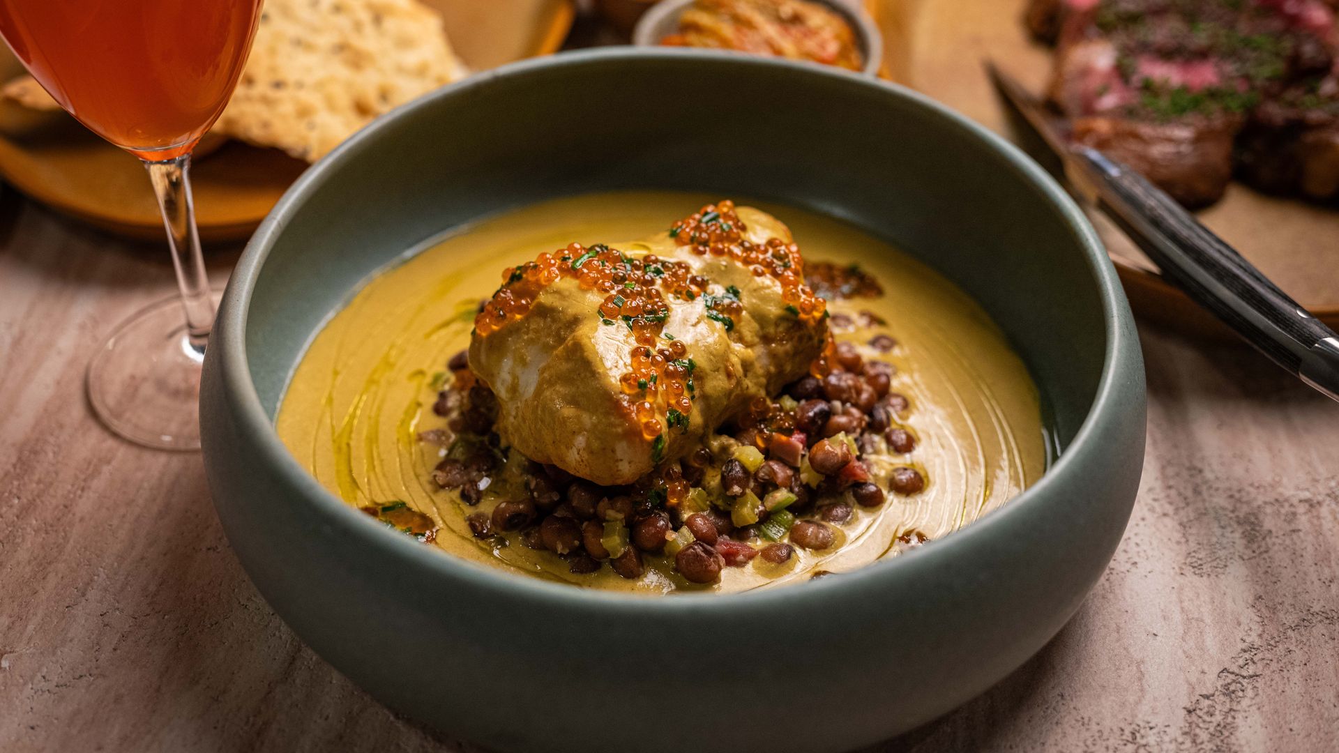 The buffalo-butter-roasted halibut. Photo: Courtesy of Peregrine