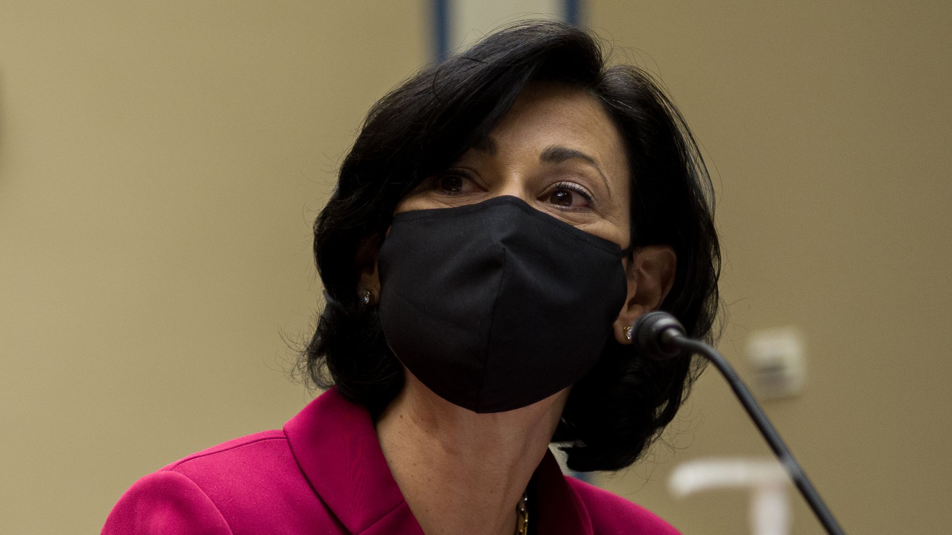 Director Rochelle Walensky testifies at a House Select Subcommittee on the Coronavirus Crisis hearing on April 15, 2021 on Capitol Hill in Washington, DC. 