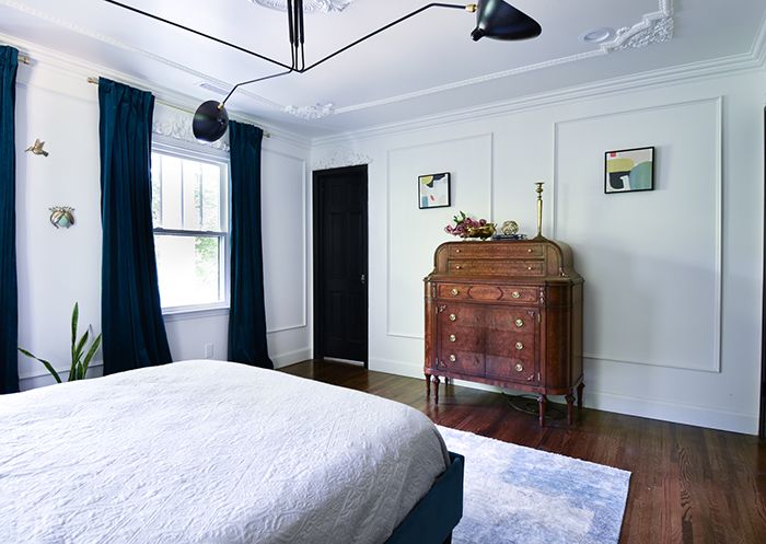 Mint Hill colonial remodel master bed