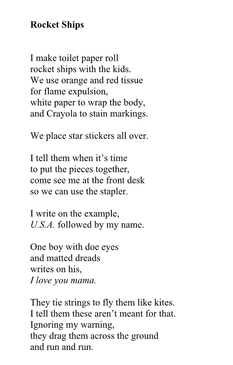 A poem by Yuki Jackson