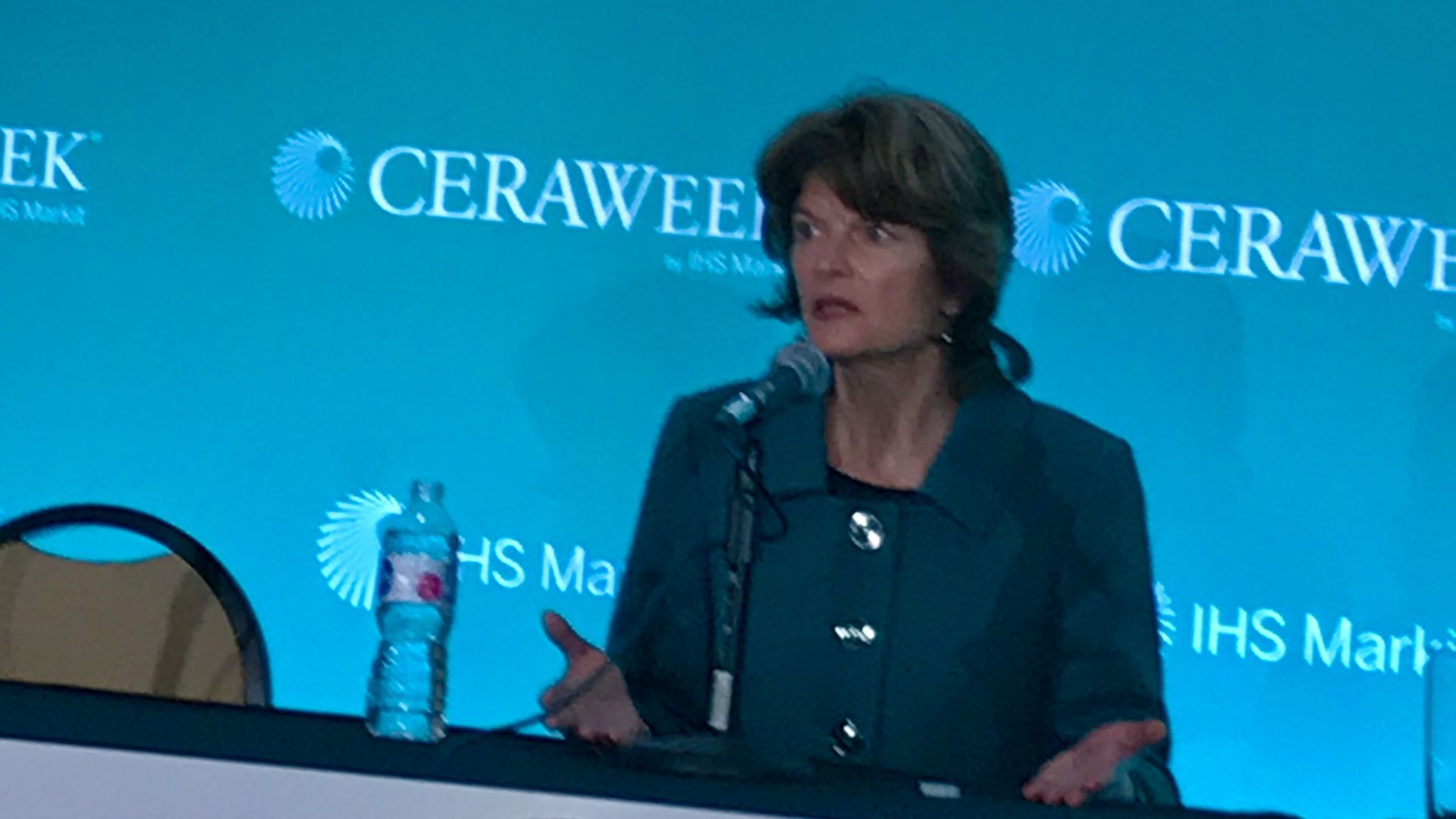 Sen. Lisa Murkowski, Republican from Alaska, at energy conference in Houston