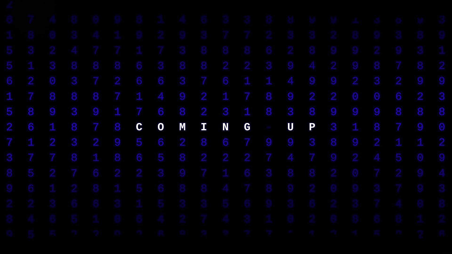 Coming up