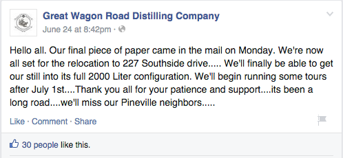 Great Wagon relocation