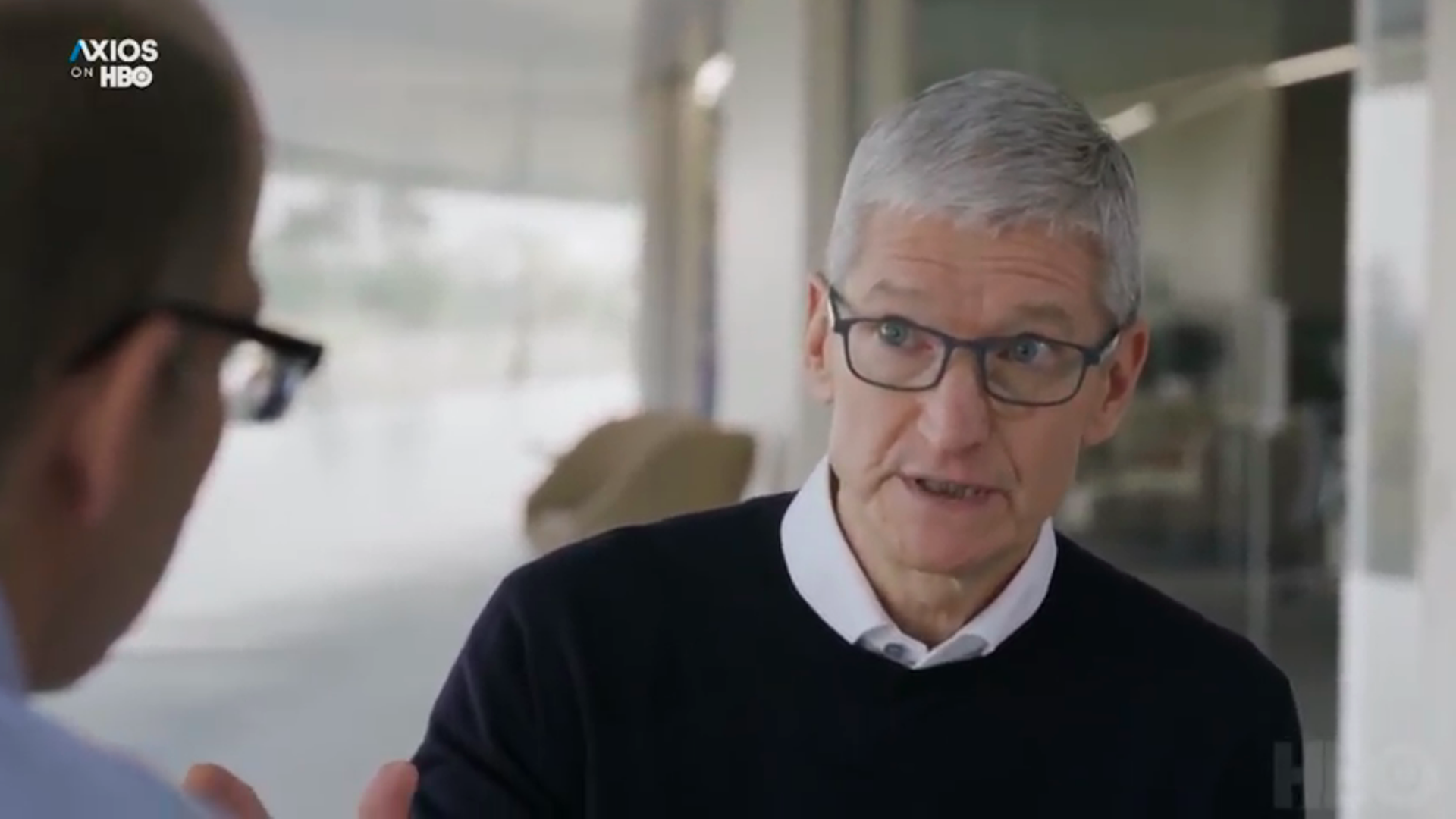 Apple CEO Tim Cook speaks to Axios' Mike Allen and Ina Fried