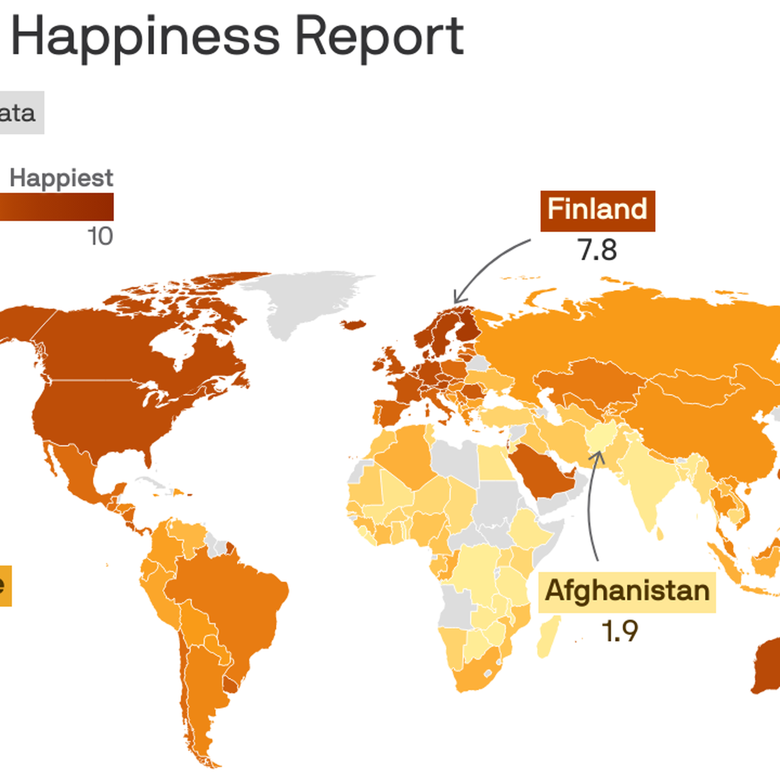 Axios Finish Line: The world's happiest countries