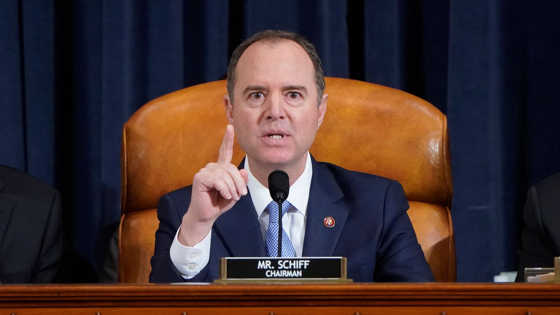 House Intelligence Chairman Adam Schiff speaks during the House Permanent Select Committee on Intelligence impeachment inquiry