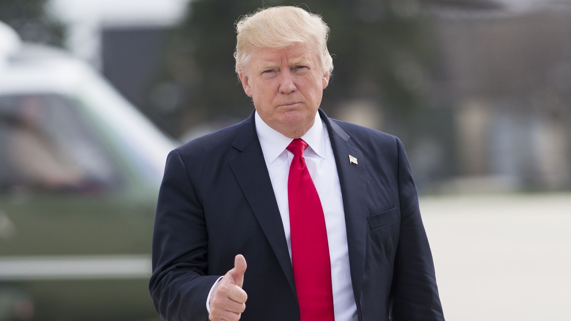 Trump walking.