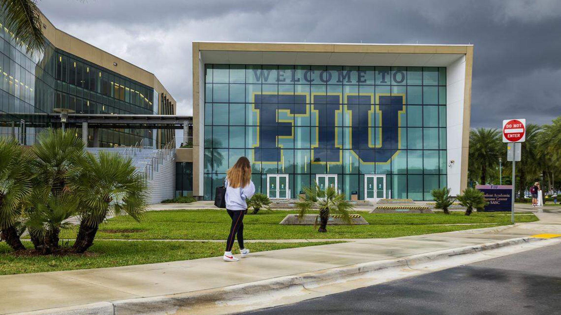 The front of FIU.
