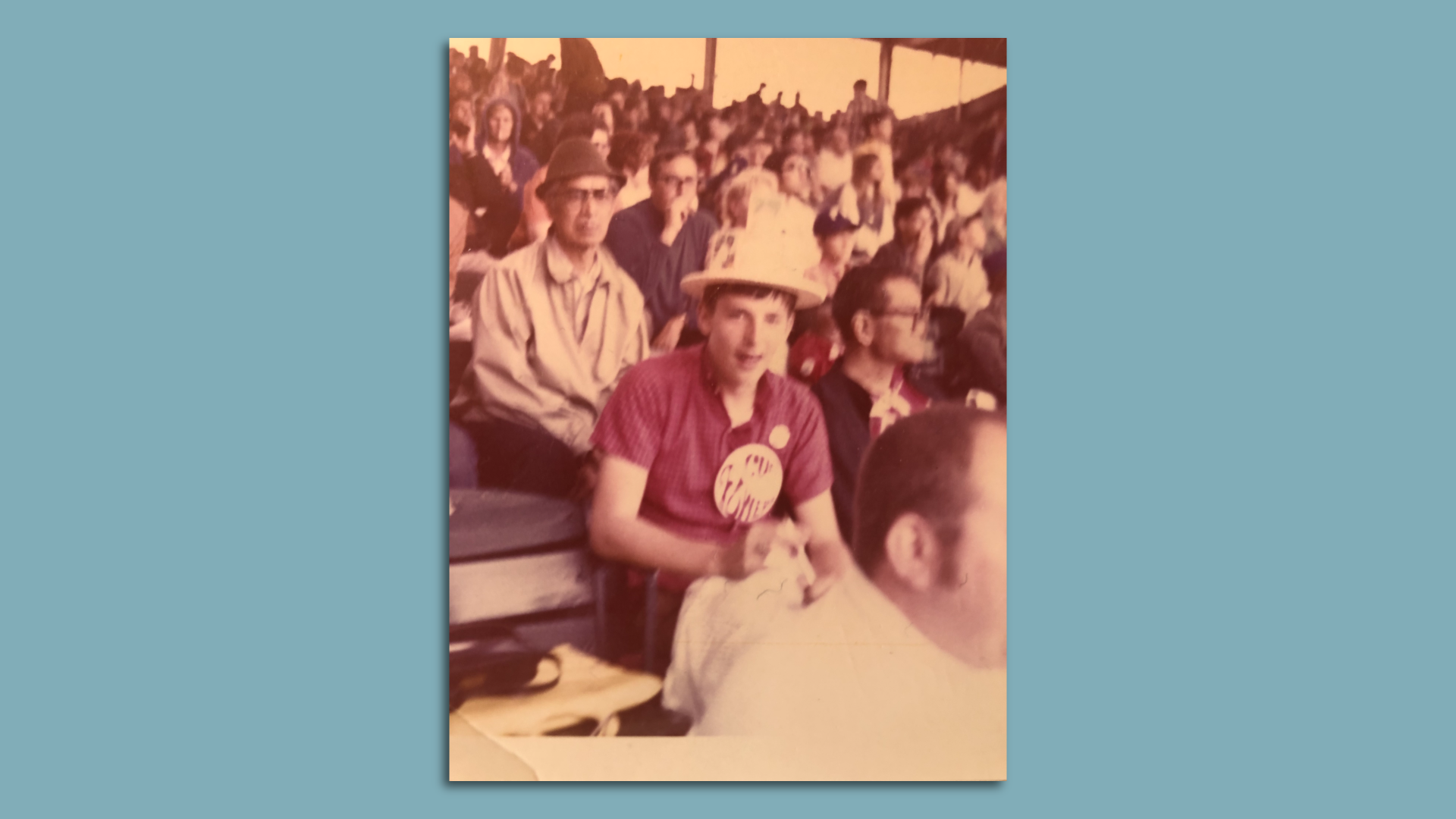Photo of a boy at a baseball game