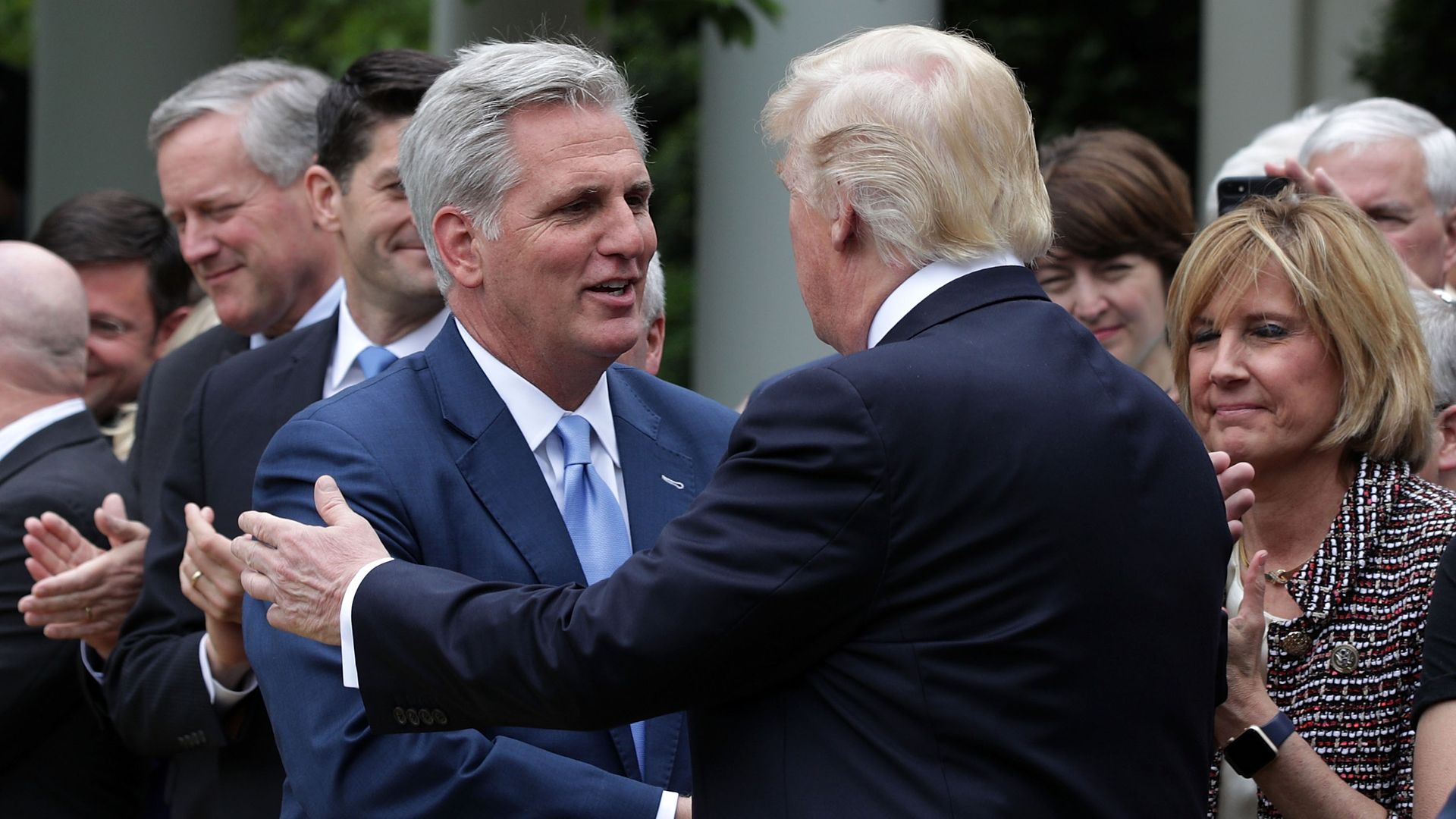 Kevin McCarthy with Trump