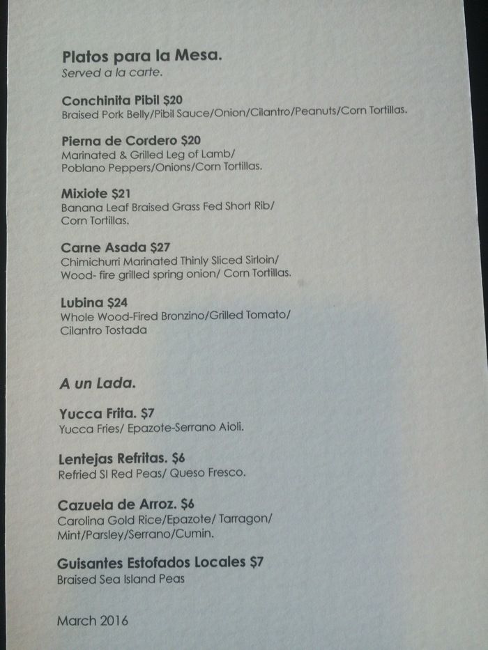 comida plaza midwood menu