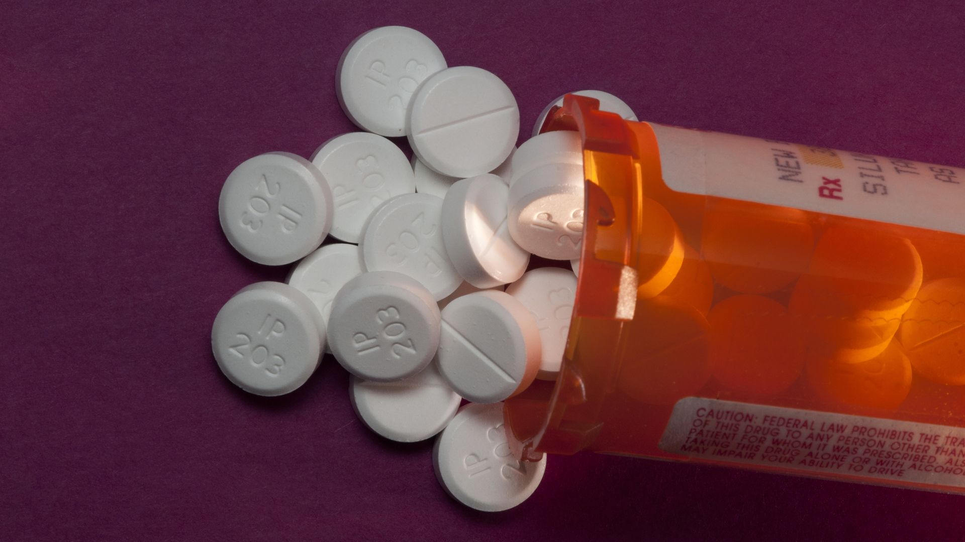 A bottle of oxycodone.