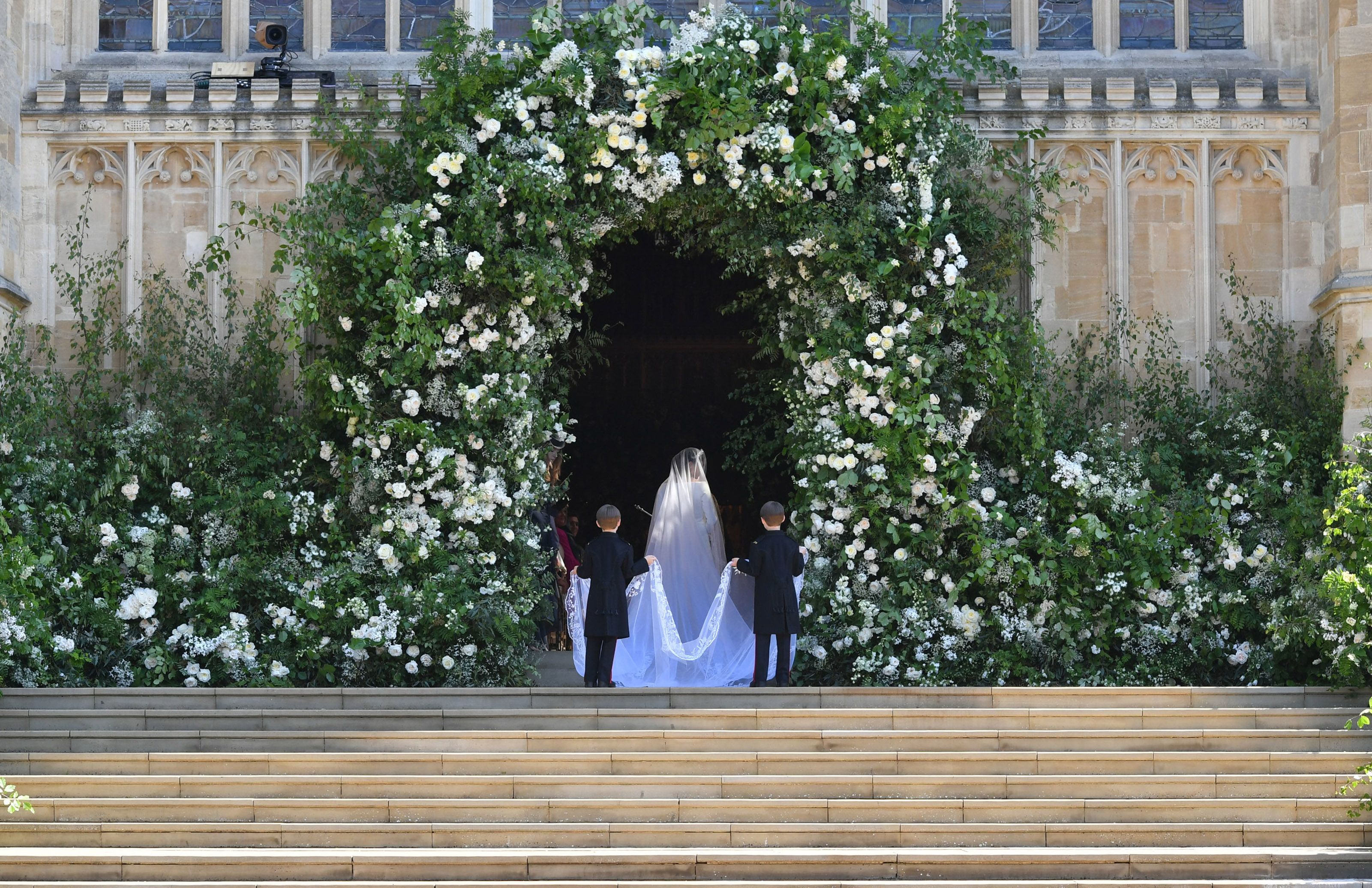 Meghan Markle arrives.