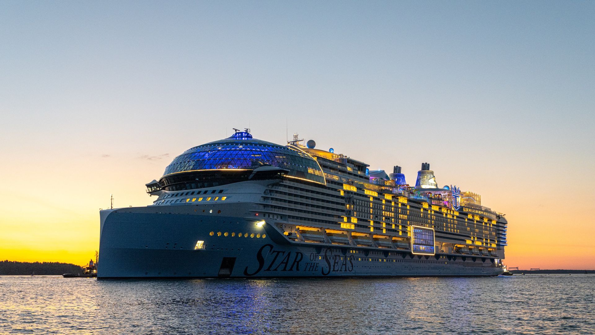 Royal Caribbean's Star of the Seas sets sail on its inaugural voyage on Aug. 31.