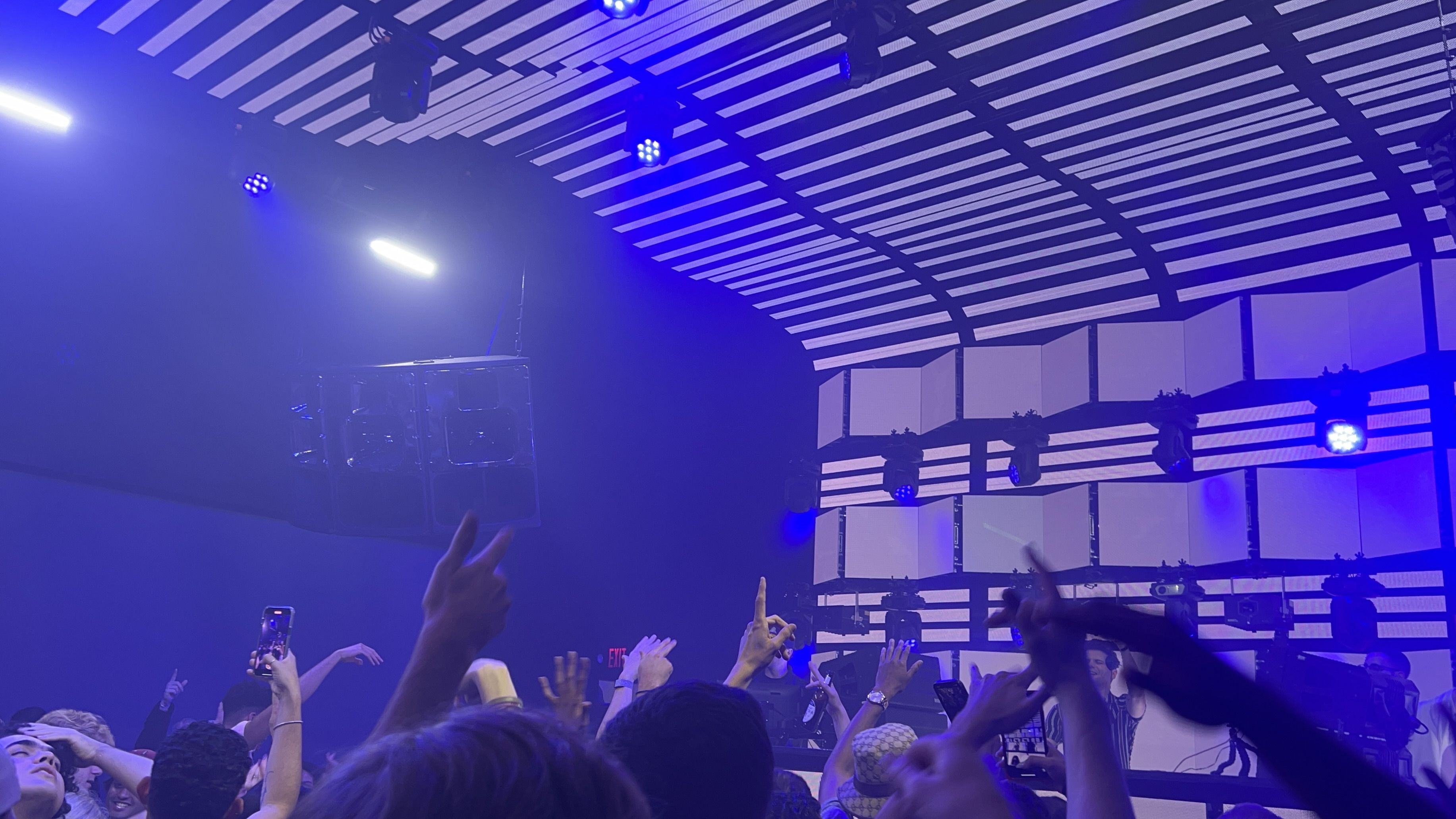 huge light display at trio