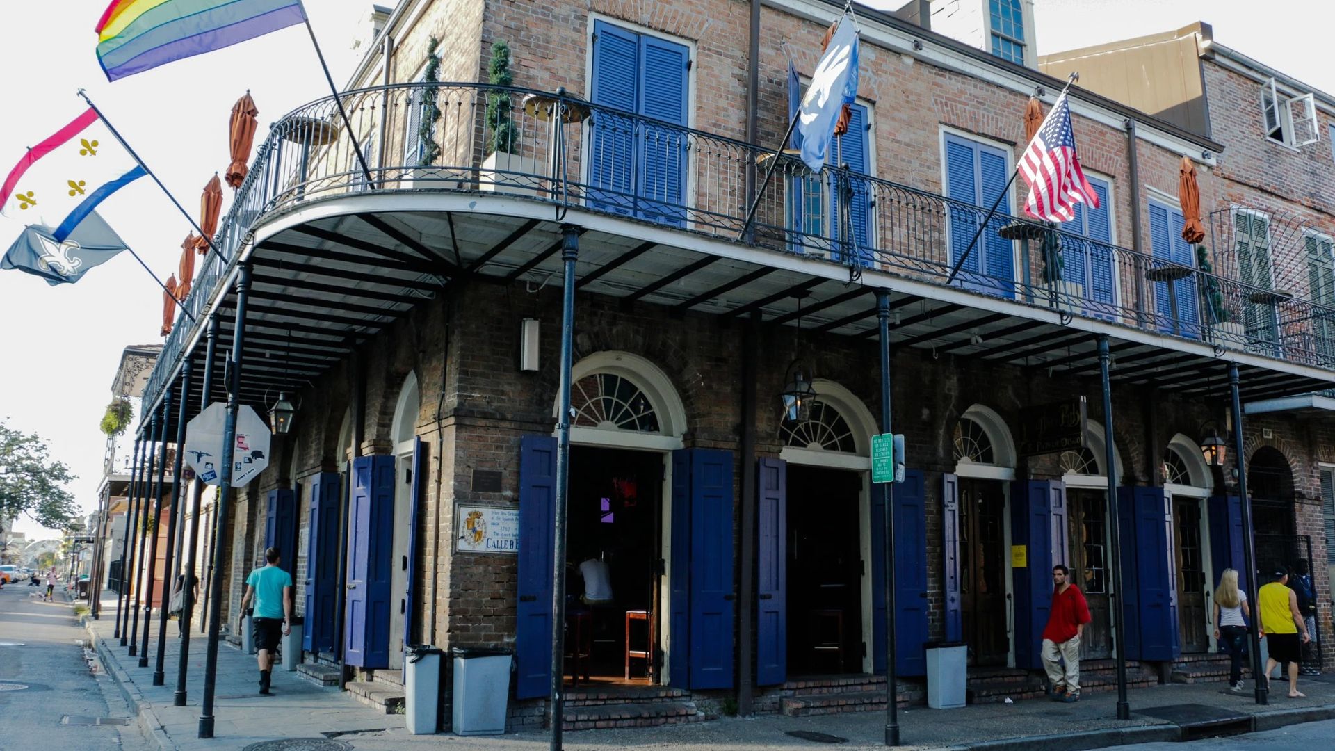 An exterior photo of the Bourbon Pub.