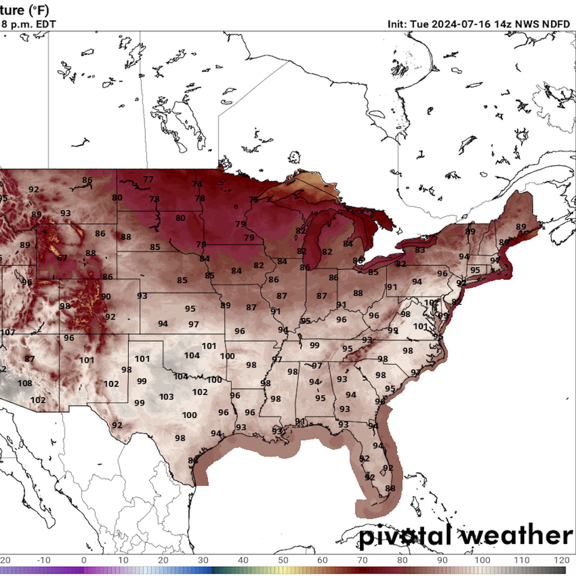 Record-breaking heat wave grips East Coast, Central U.S.