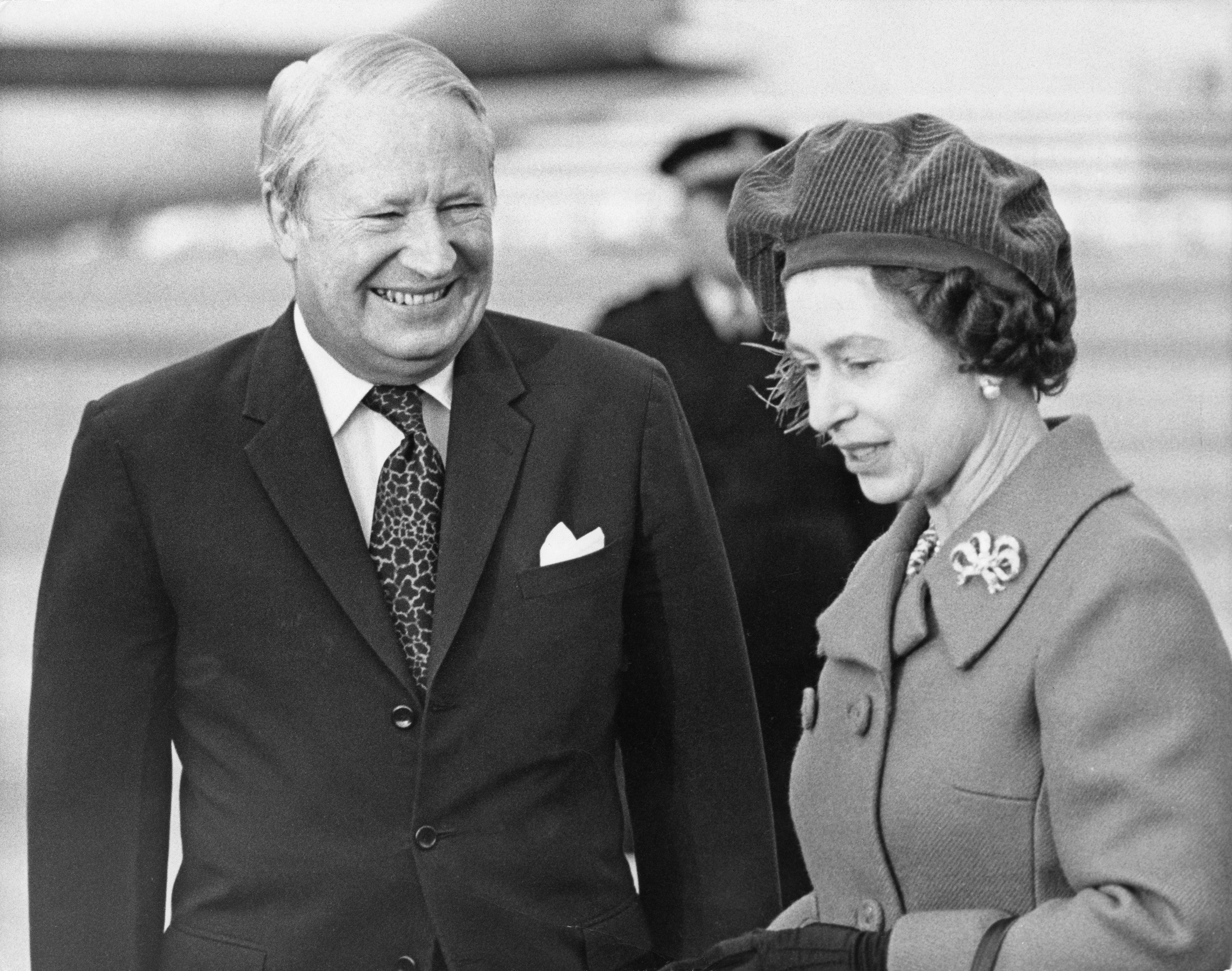Queen Elizabeth II with British Prime Minister Edward Heath 
