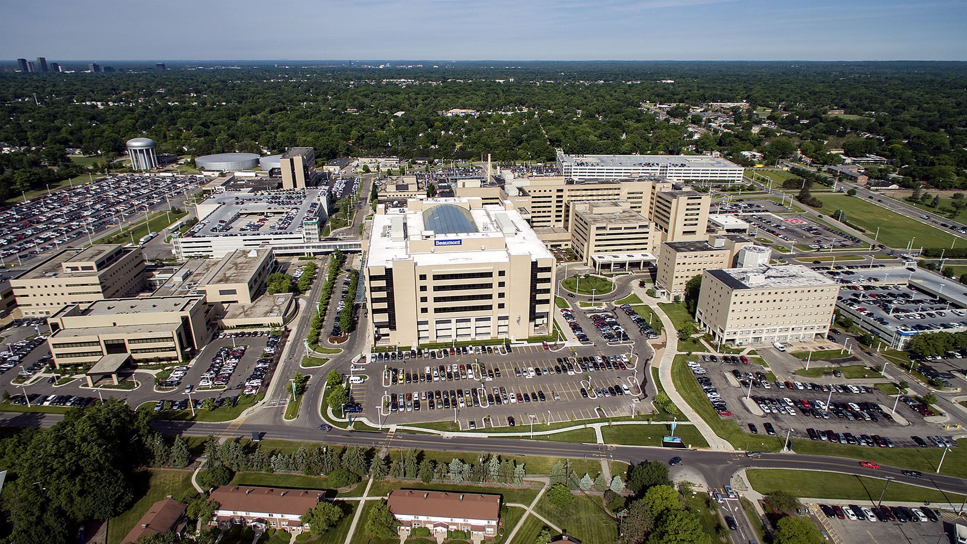 Beaumont Health's main hospital campus in Royal Oak, Michigan.