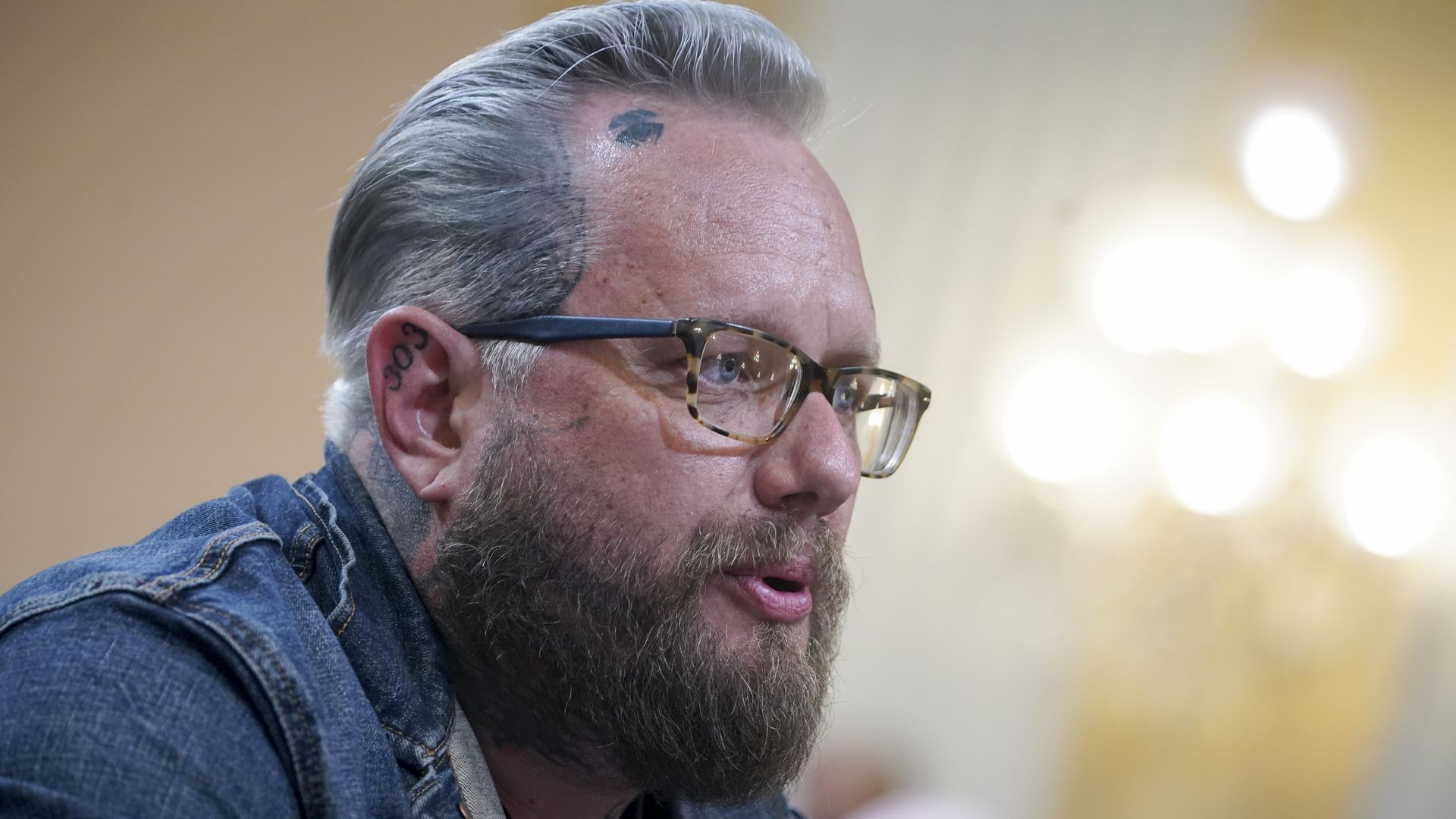 Jason Van Tatenhove, former national spokesman for the Oath Keepers, speaks during a hearing of the Select Committee to Investigate the January 6th Attack.
