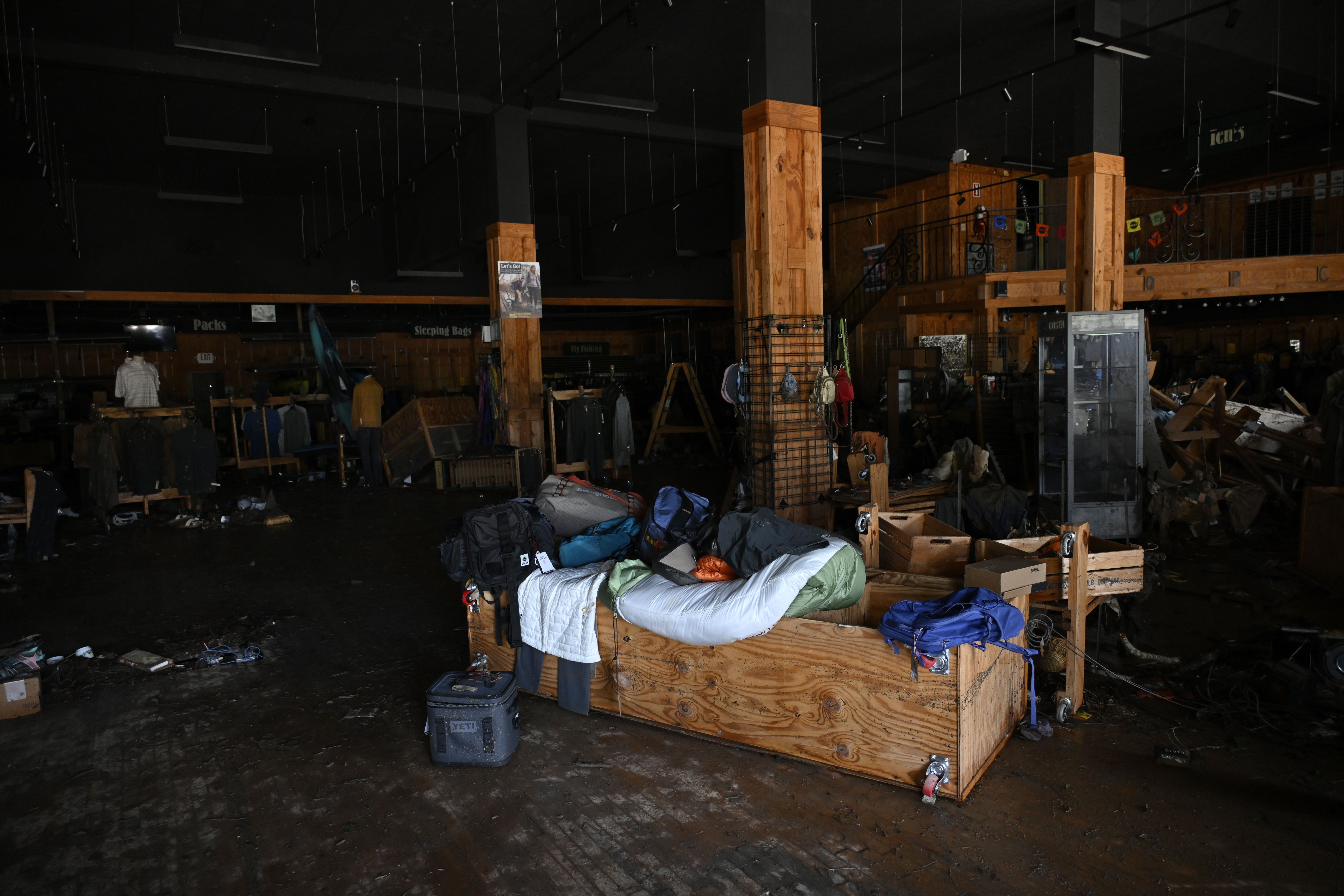 CHAPEL HILL, USA - JULY 07: First named Tropical Storm Chantal brings devastation and flooding to central North Carolina and the Chapel Hill area in Chapel Hill, North Carolina, United States on July 7, 2025. After the storm weakens National Hurricane Center to downgrade it to a tropical depression.