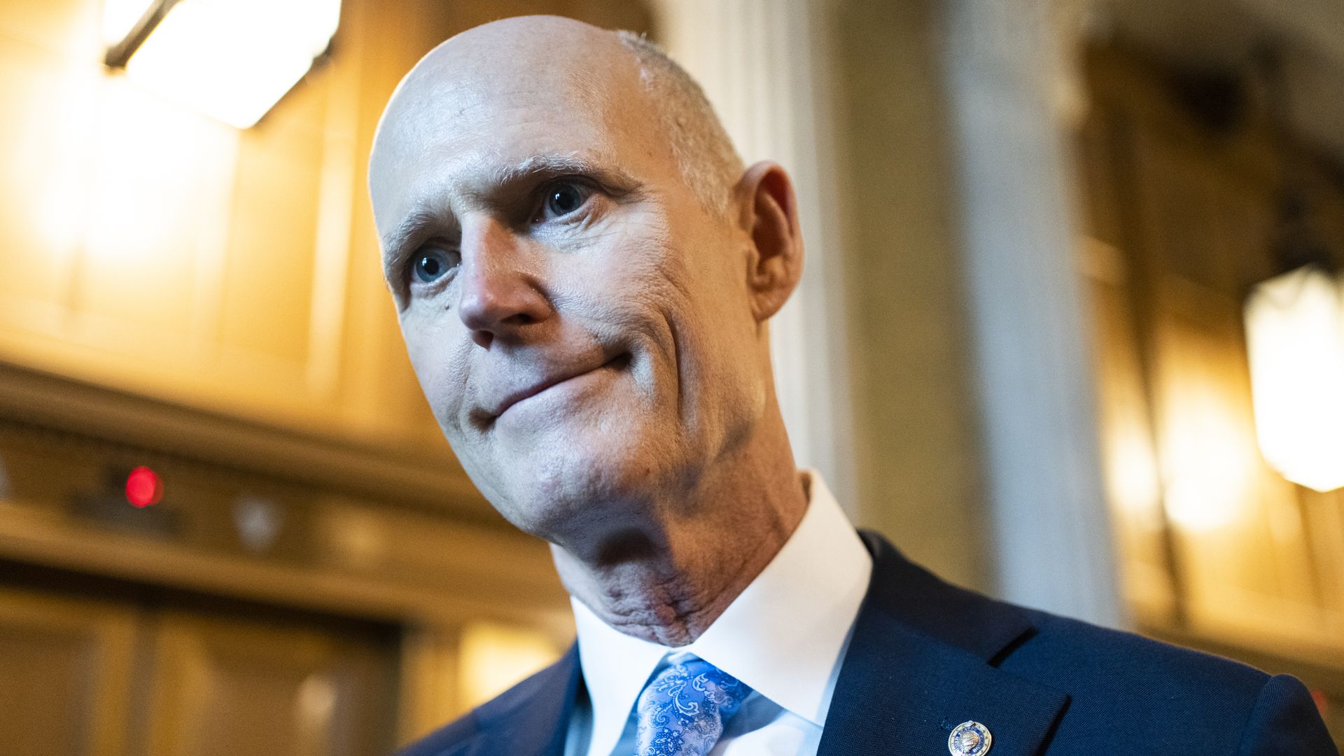 Sen. Rick Scott (R-Fla.) in the Capitol on June 14.