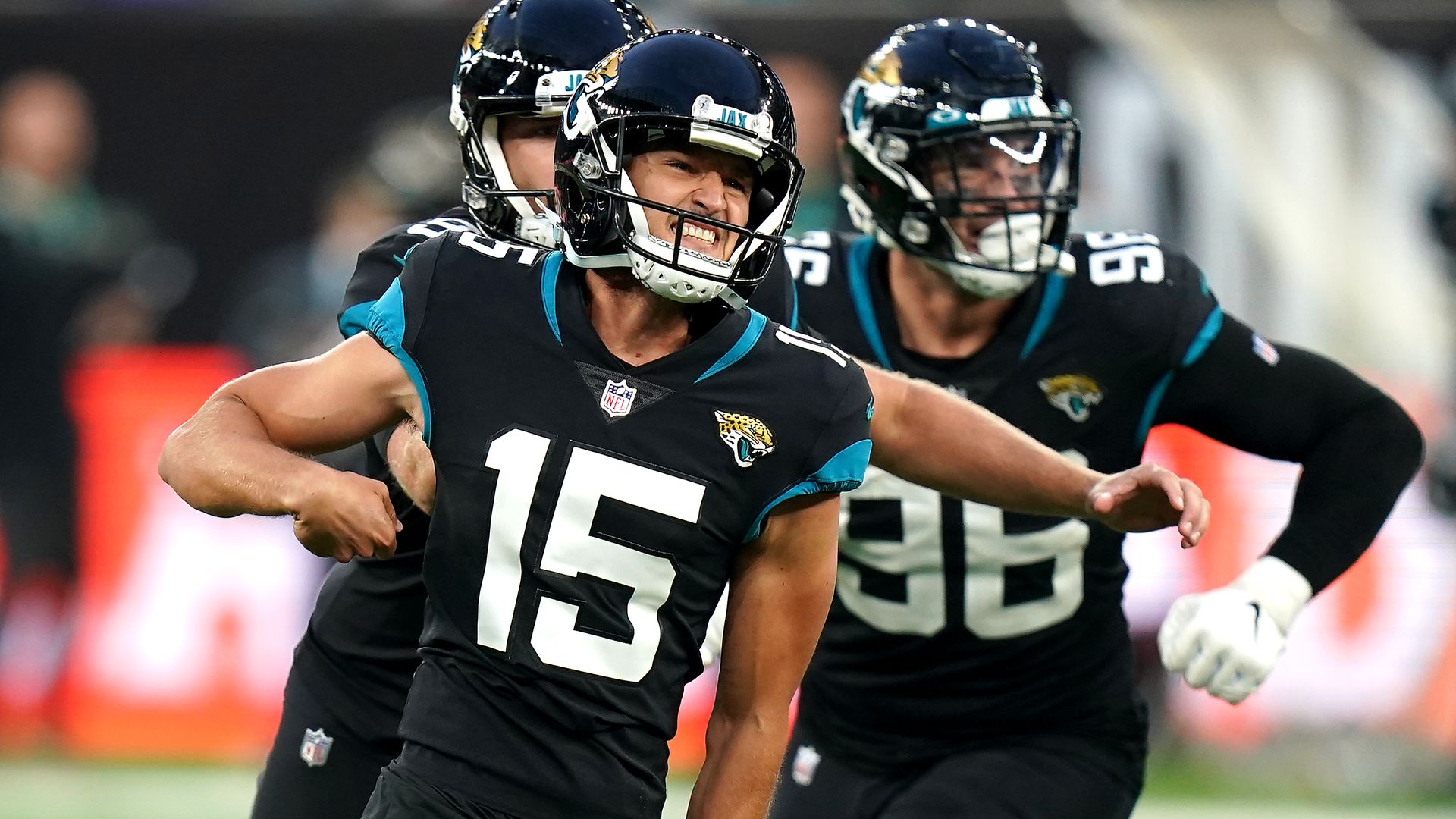 Matthew Wright celebrating