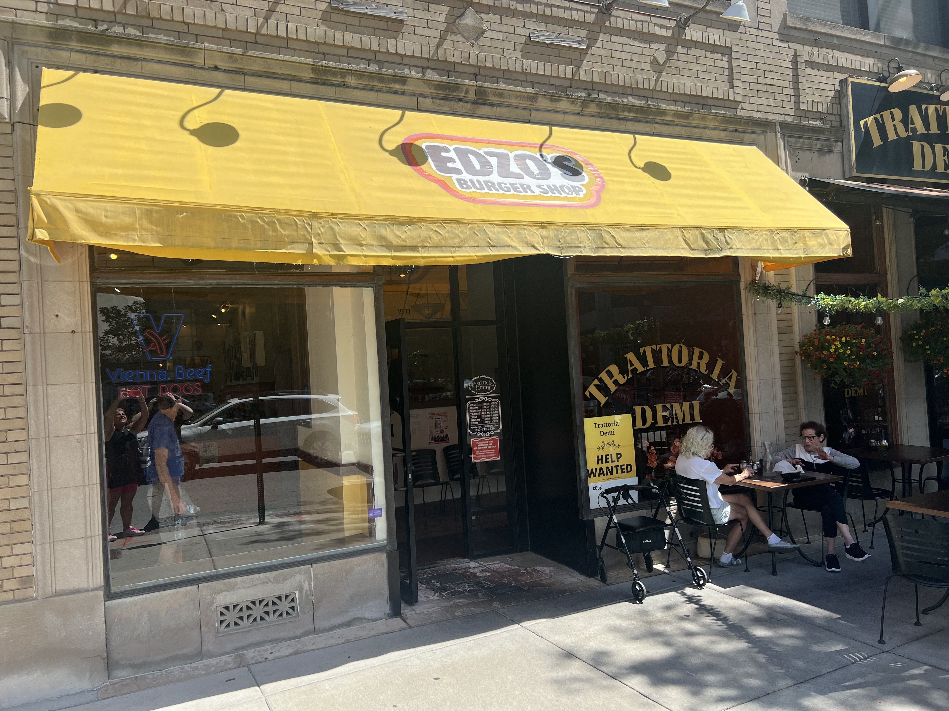 Photo of a front of a building that says Edzo's