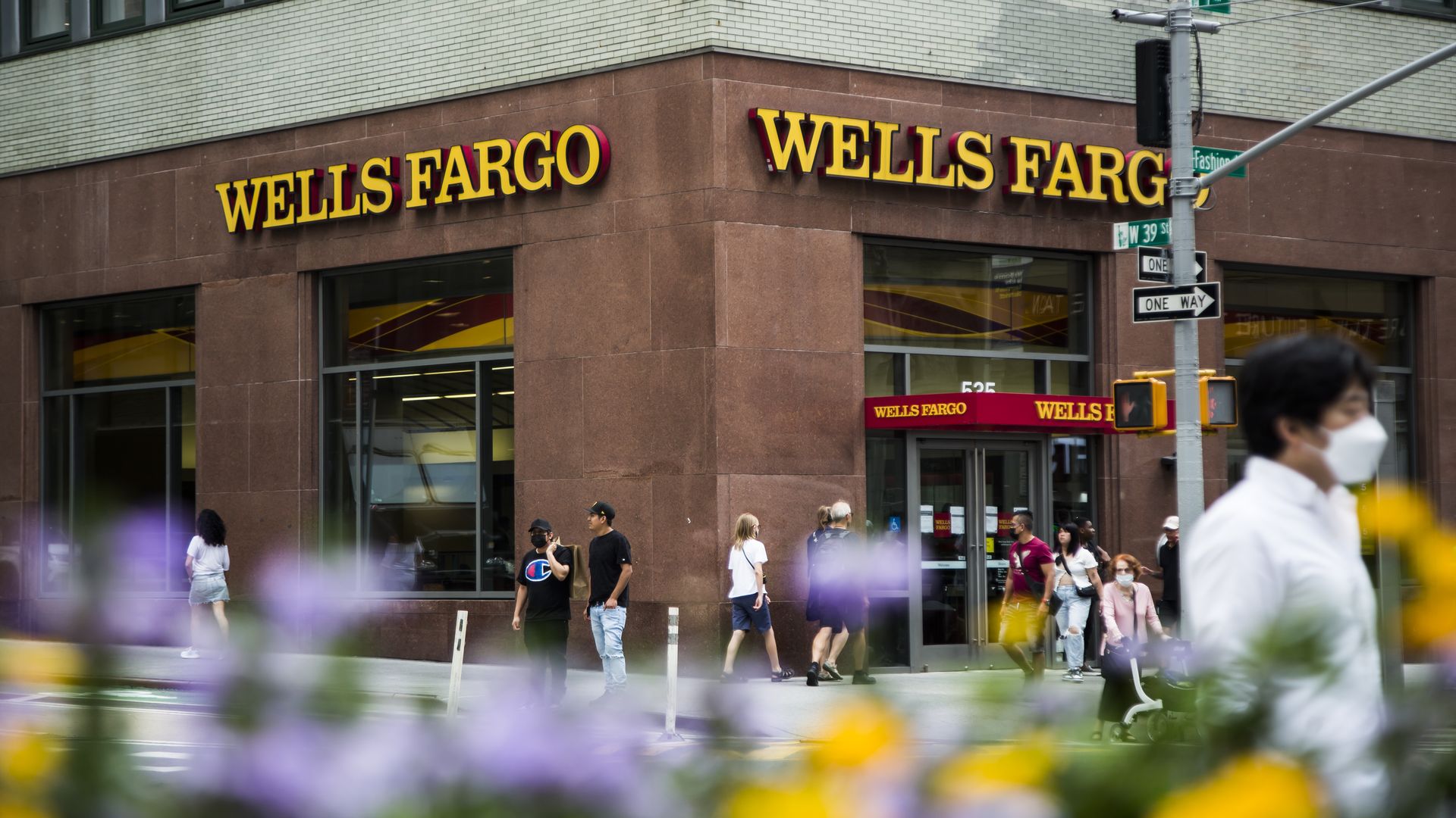A view of a Wells Fargo branch in New York City in August 2016.
