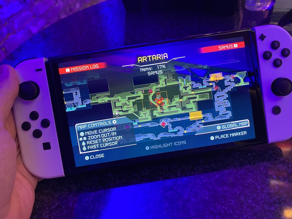 The new switch featuring "Metroid Dread"
