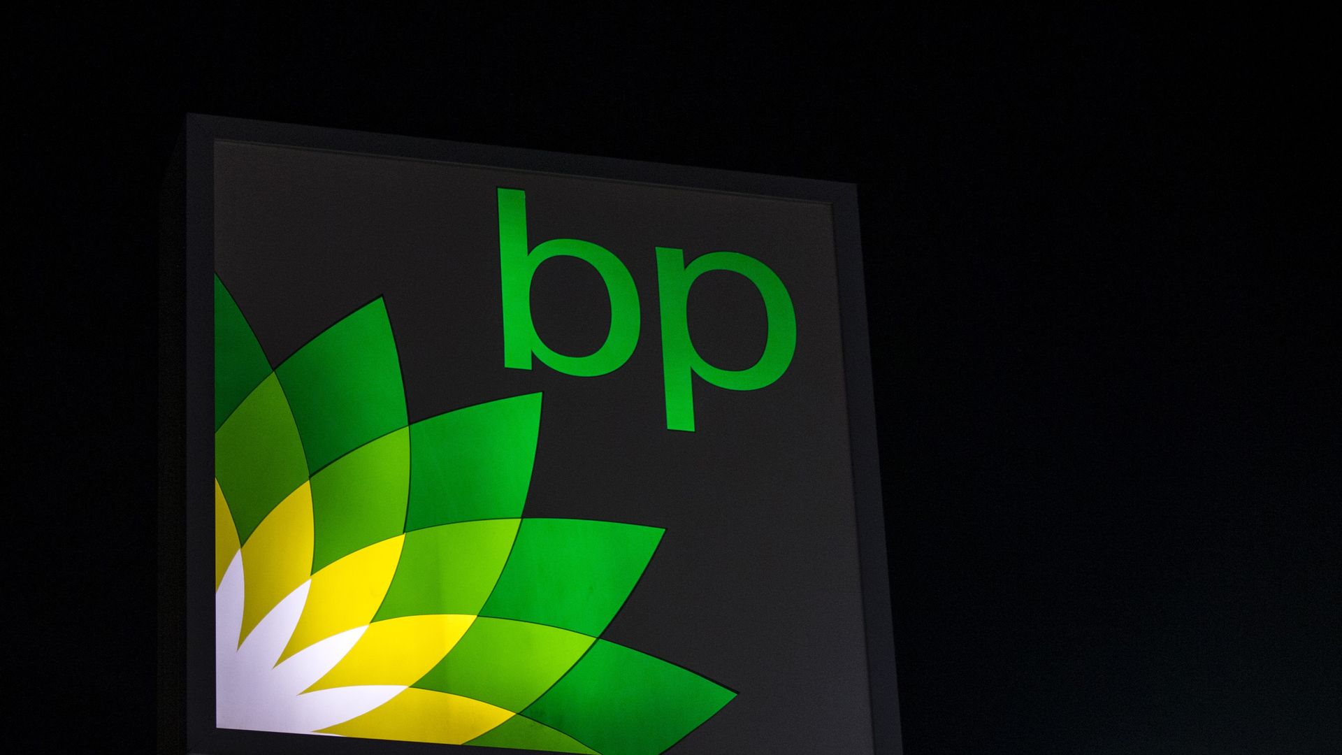 Photo of BP gas station sign
