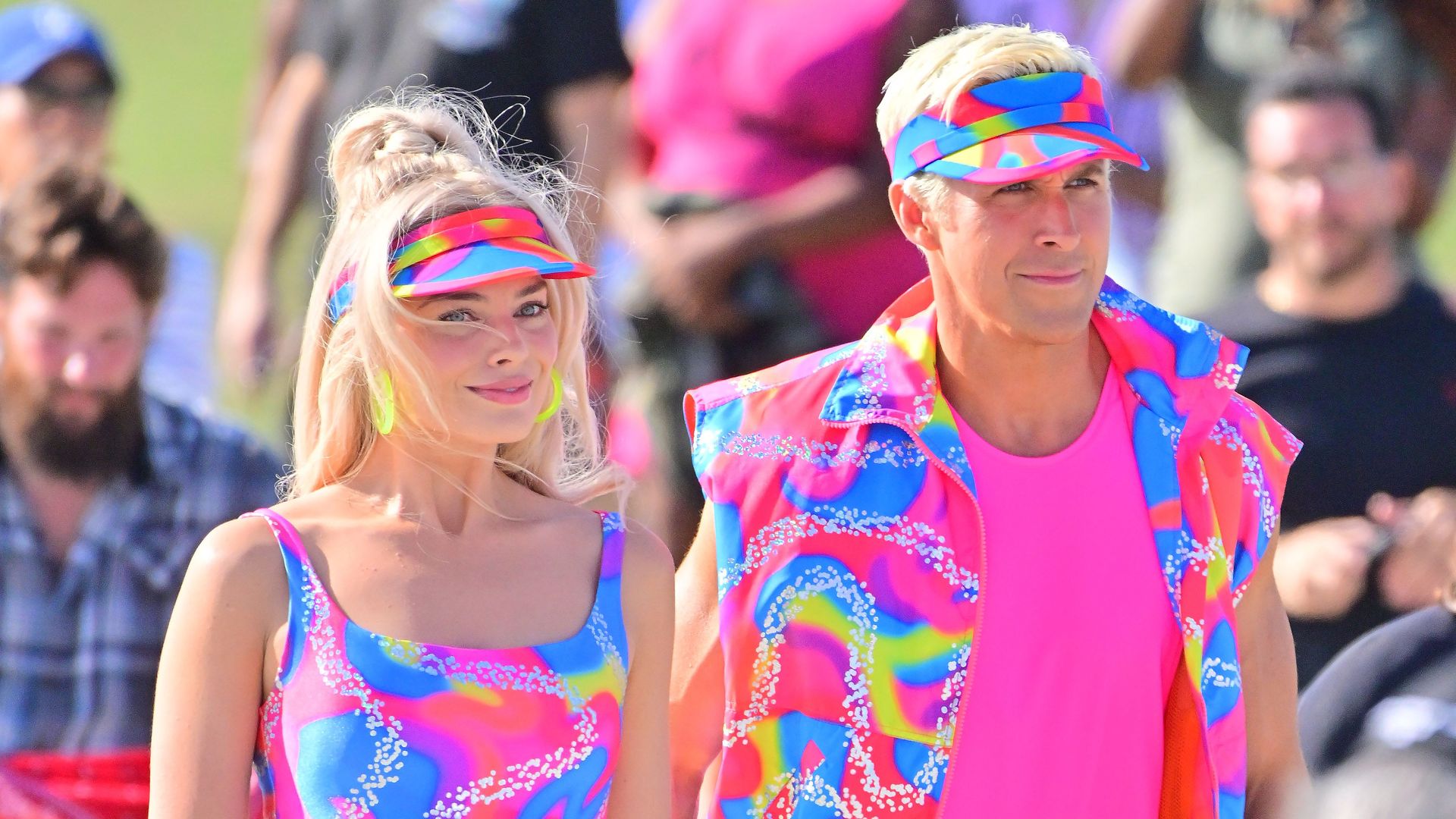 Margot robbie dressed as barbie