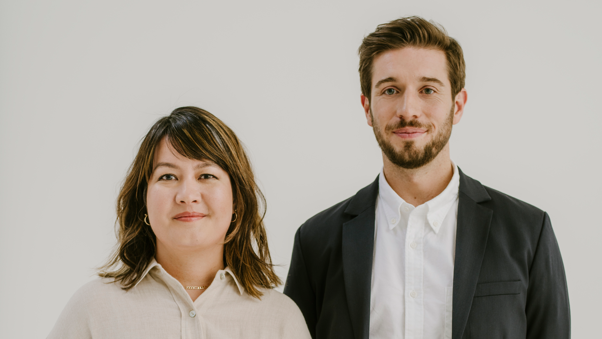 Jennifer Fitzgerald, left, and Francois de Lame are the co-founders of the insurance technology company Policygenius. Photo credit: Policygenius.