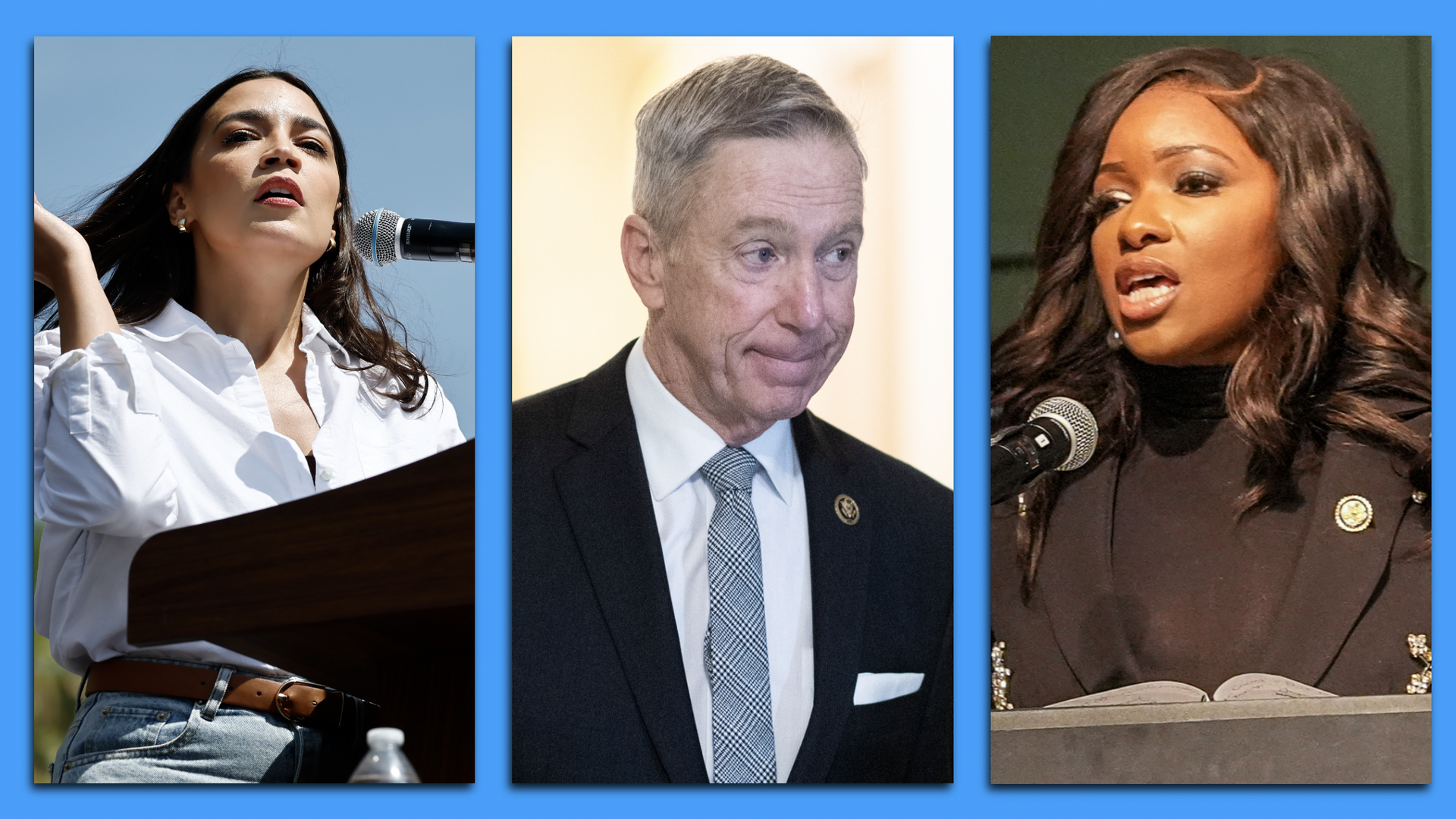 This is AOC, Stephen Lynch and Jasmine Crockett