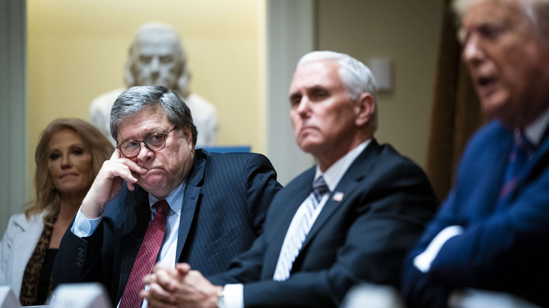 Barr, Pence and Trump