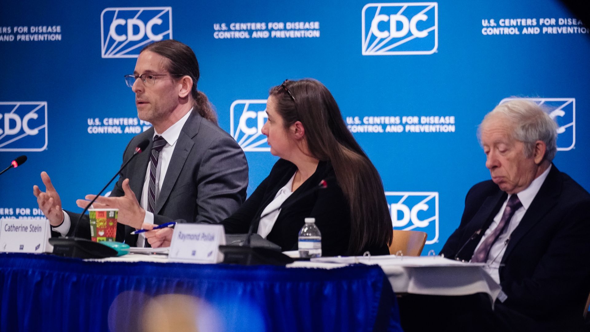 Retsef Levi speaks during a meeting of the CDC Advisory Committee on Immunization Practices (ACIP) at CDC Headquarters on December 4, 2025 in Atlanta, Georgia.