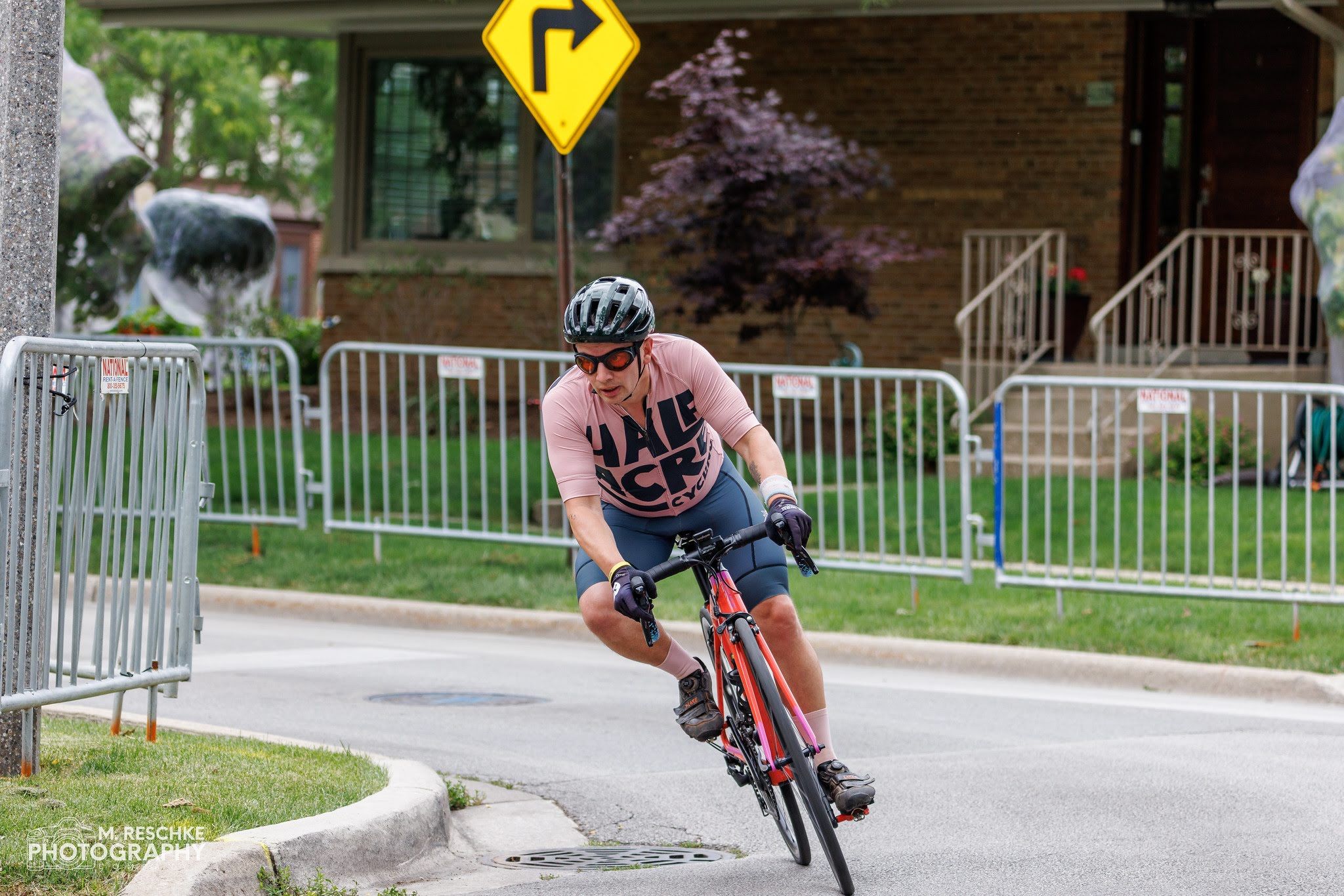 Photo of a man riding a bike 