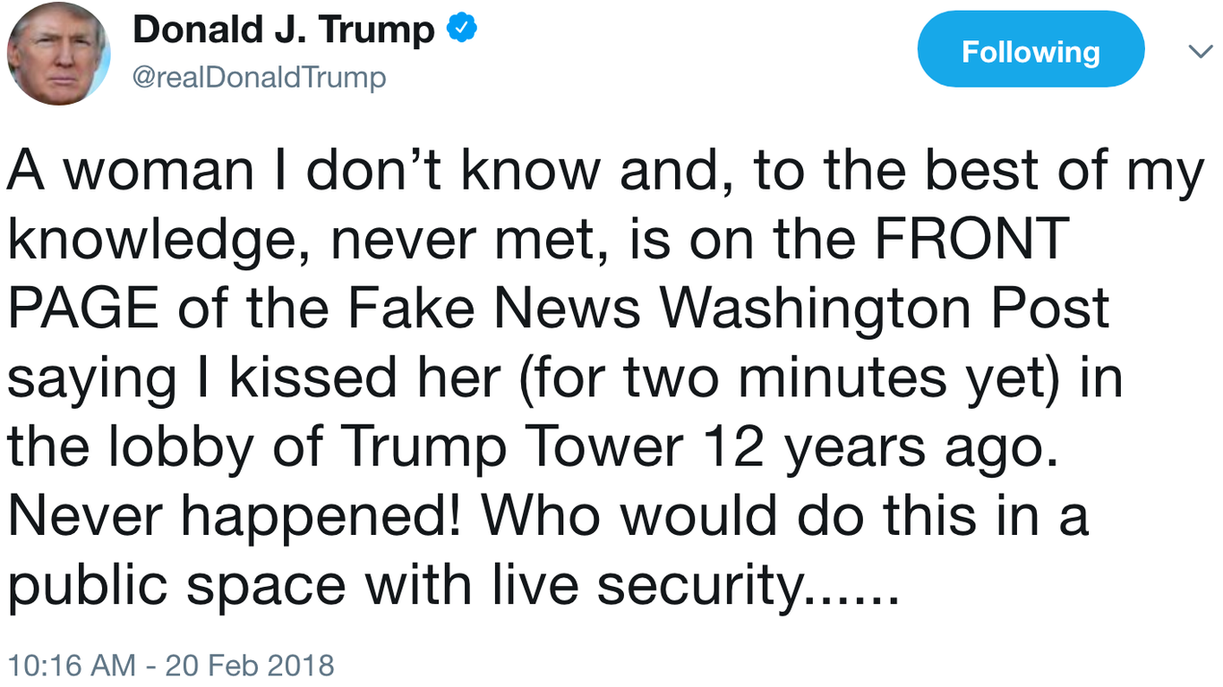 Trump dismisses alleged 2006 sexual misconduct incident