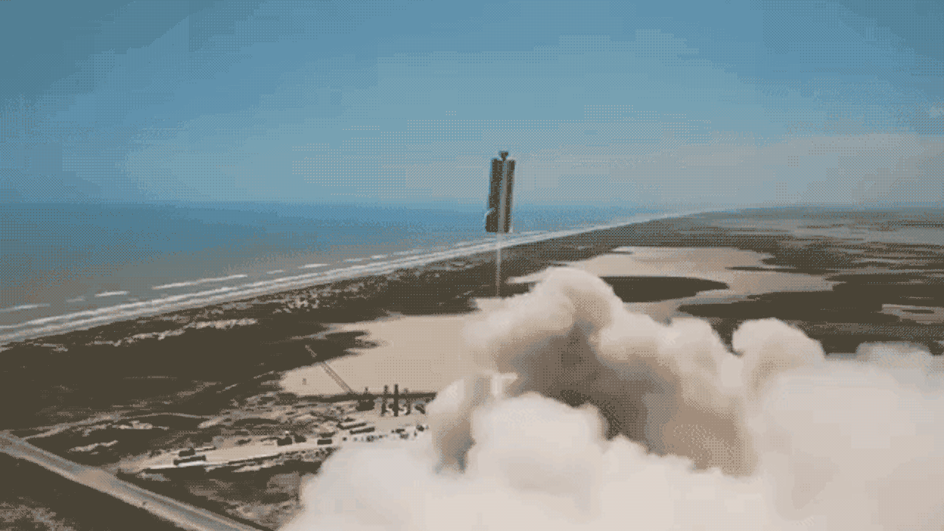 SpaceX's Starship on its test flight