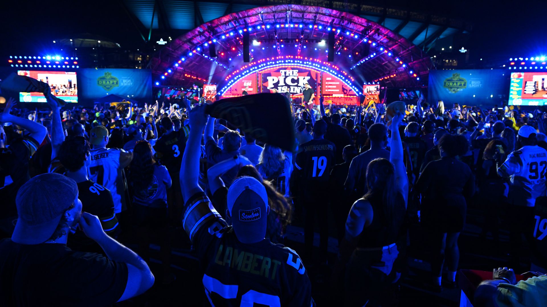 PITTSBURGH, PENNSYLVANIA - APRIL 24: A detailed view of the Fan Fest is seen during Round Two of the 2026 NFL Draft at Acrisure Stadium on April 24, 2026 in Pittsburgh, Pennsylvania. (Photo by Jason Miller/Getty Images)