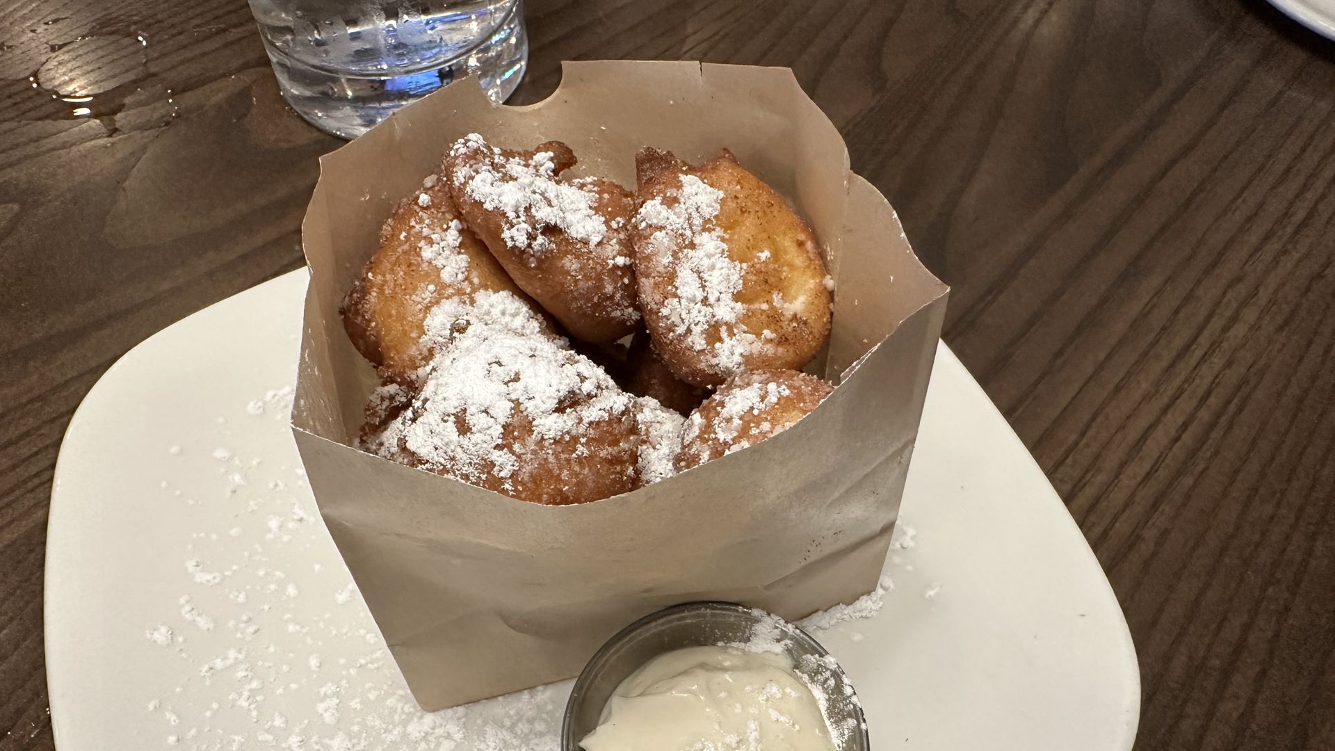 a bag of donut holes 